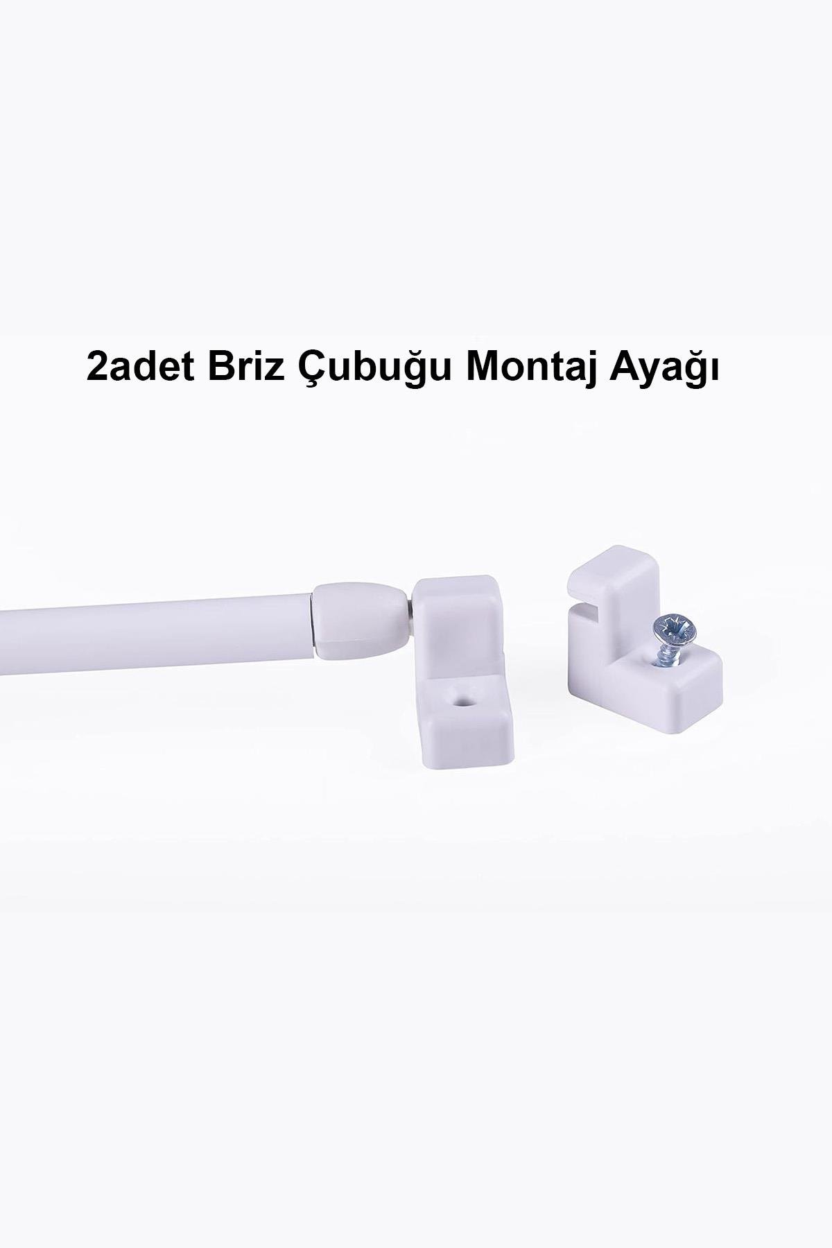 Briz Perde Çubuk Montaj Başlık Ayağı