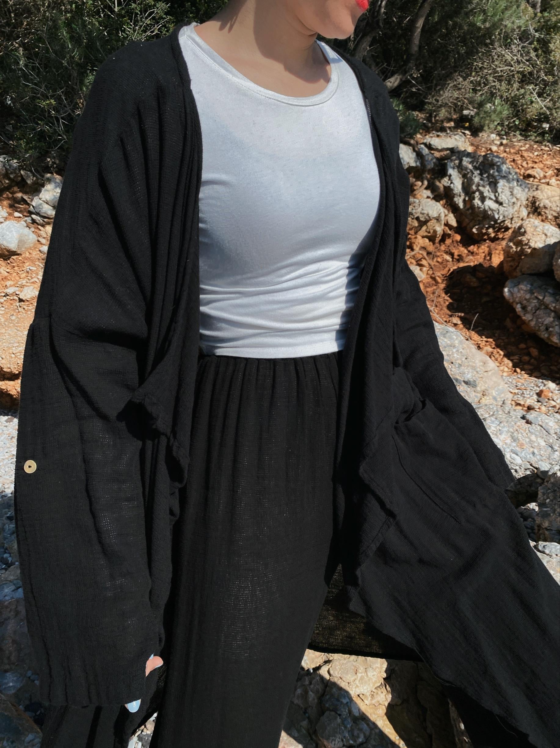Kinari Kimono-BLACK