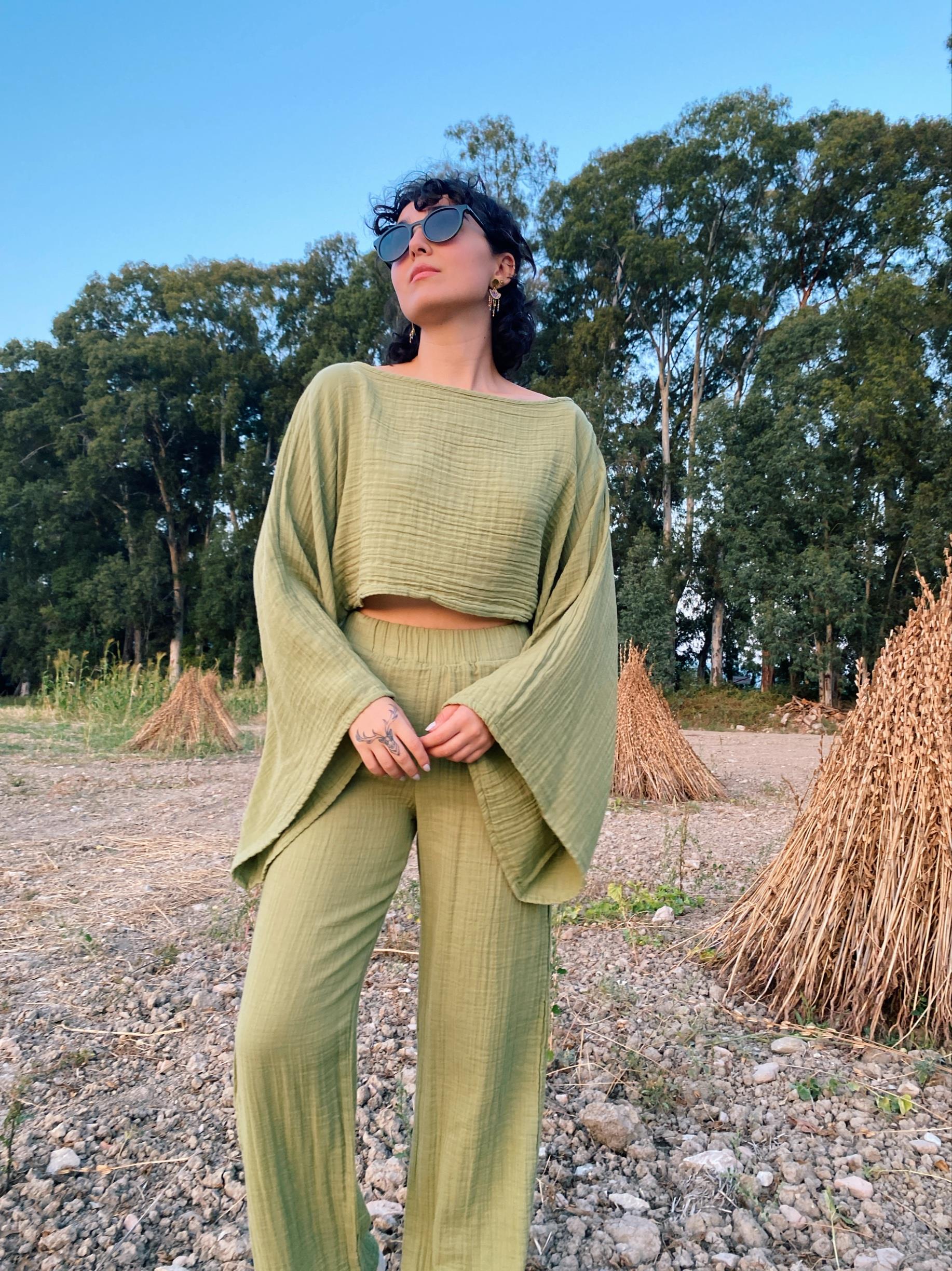 Margarit Pantolon-SAGE GREEN