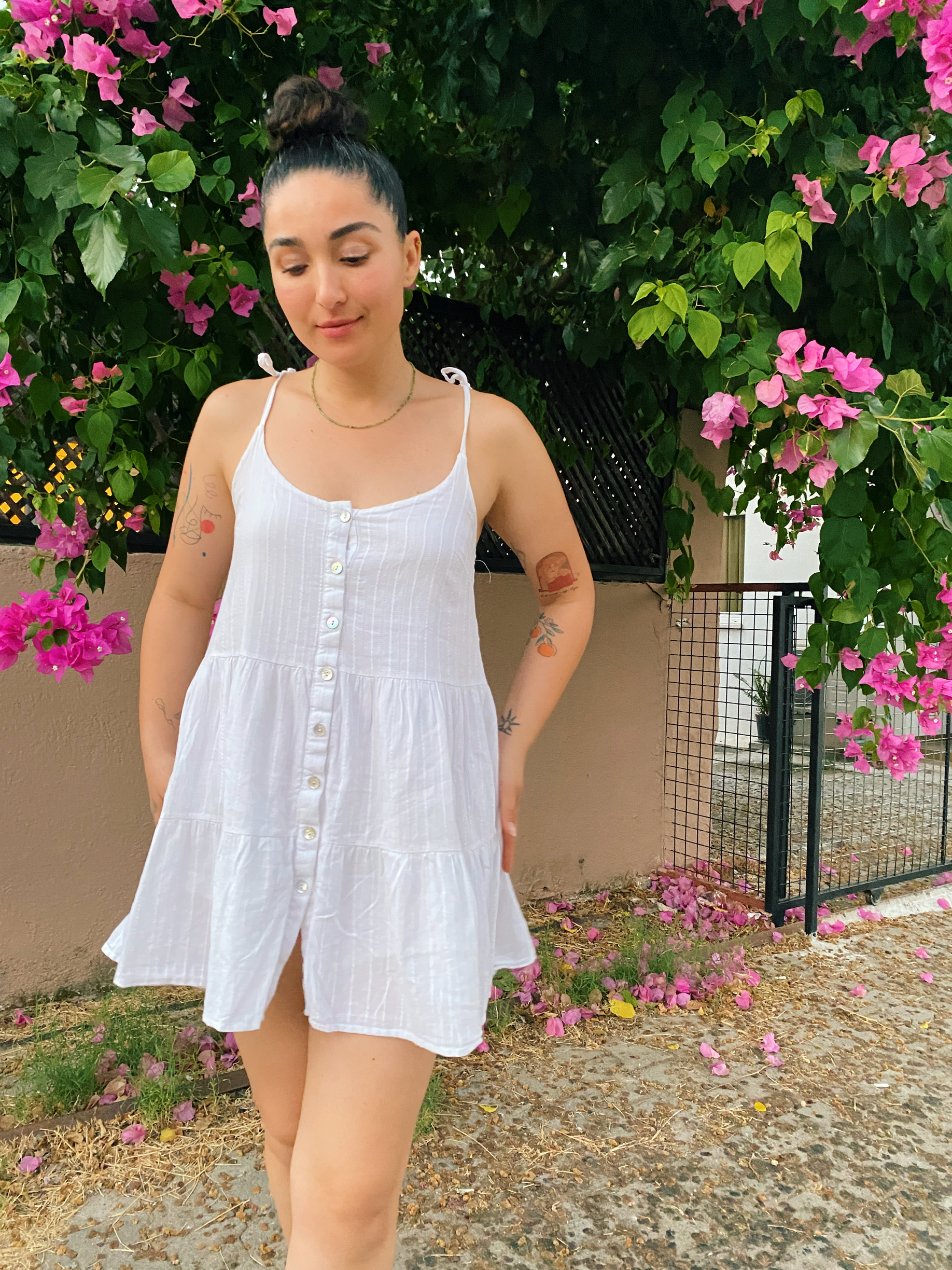 Papatya Elbise WHİTE