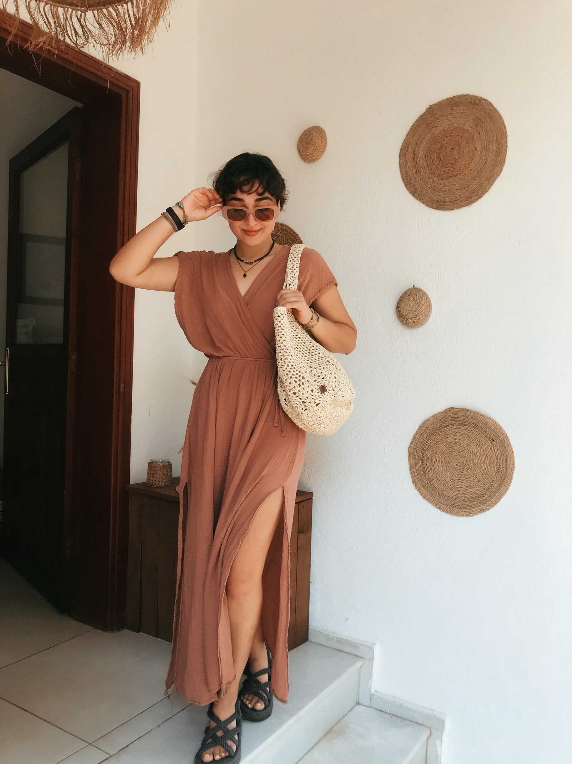 Samyeli Elbise-MOCHA