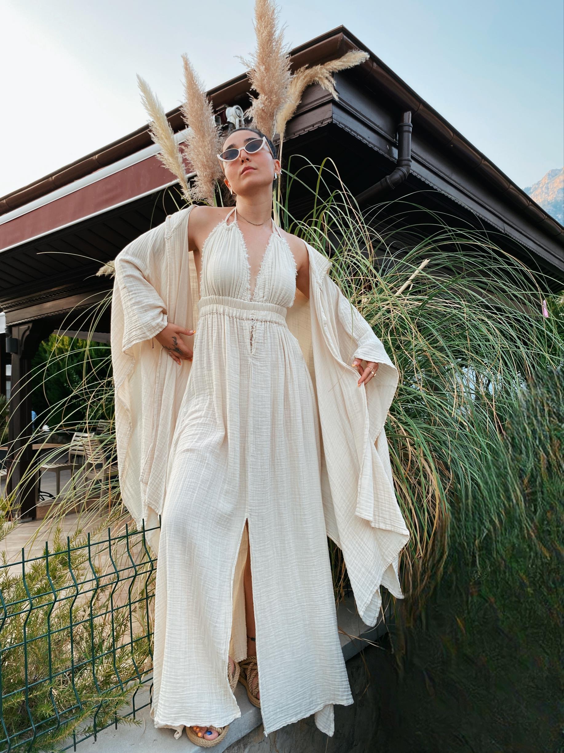 Sienna Elbise-BEİGE