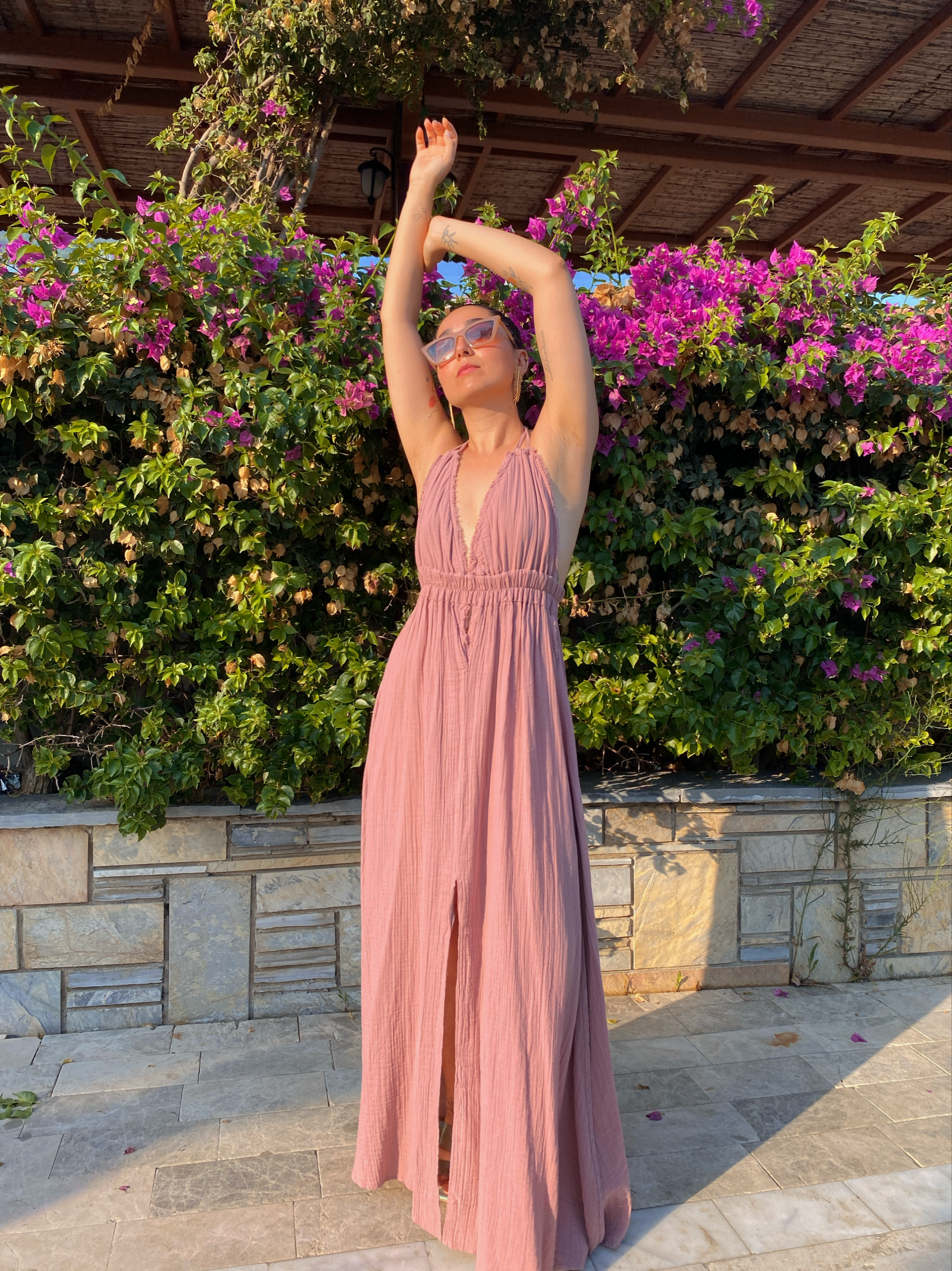 Sienna Elbise-WOOD ROSE