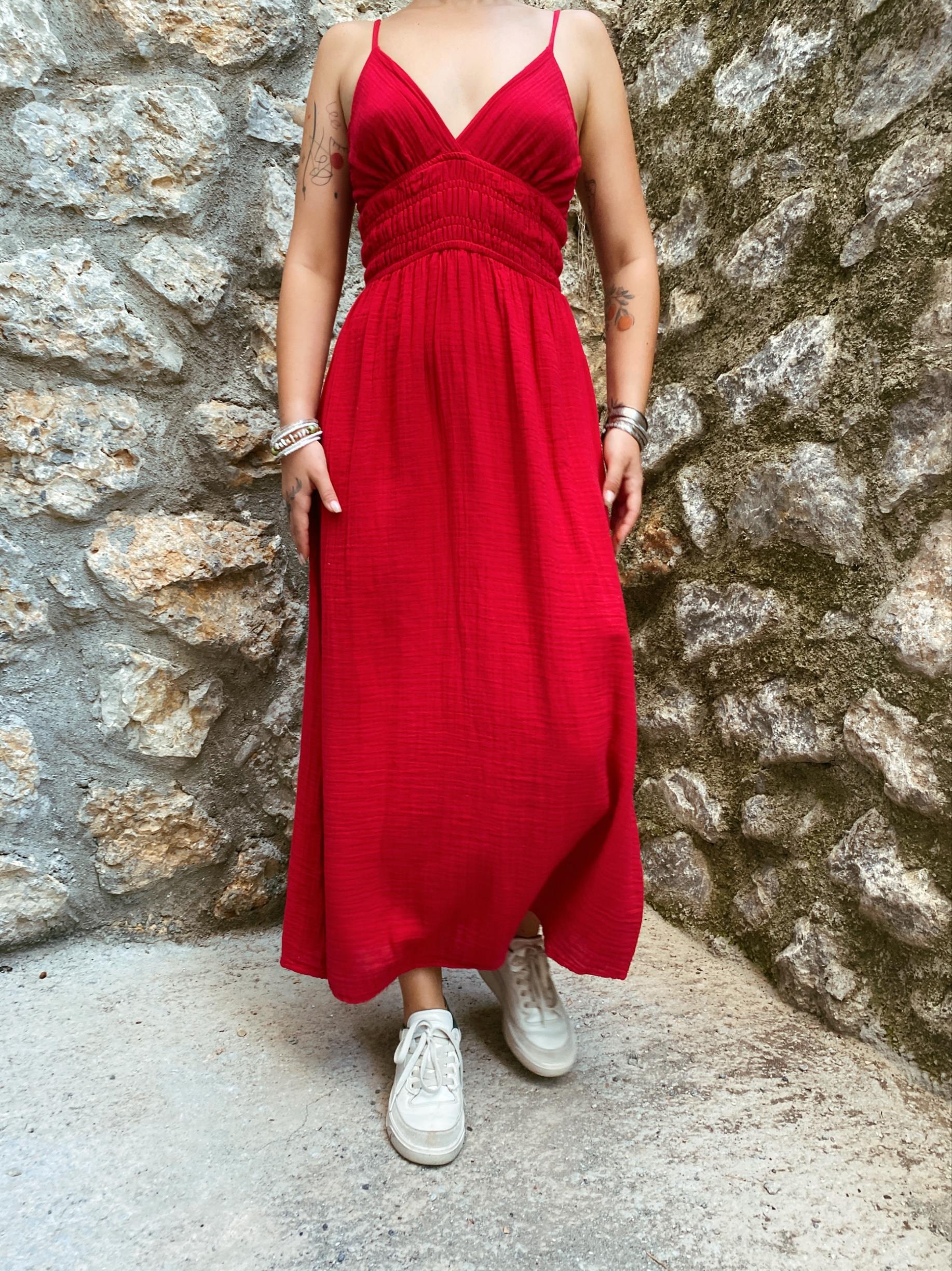 Söğüt Elbise-BARBADOS CHERRY