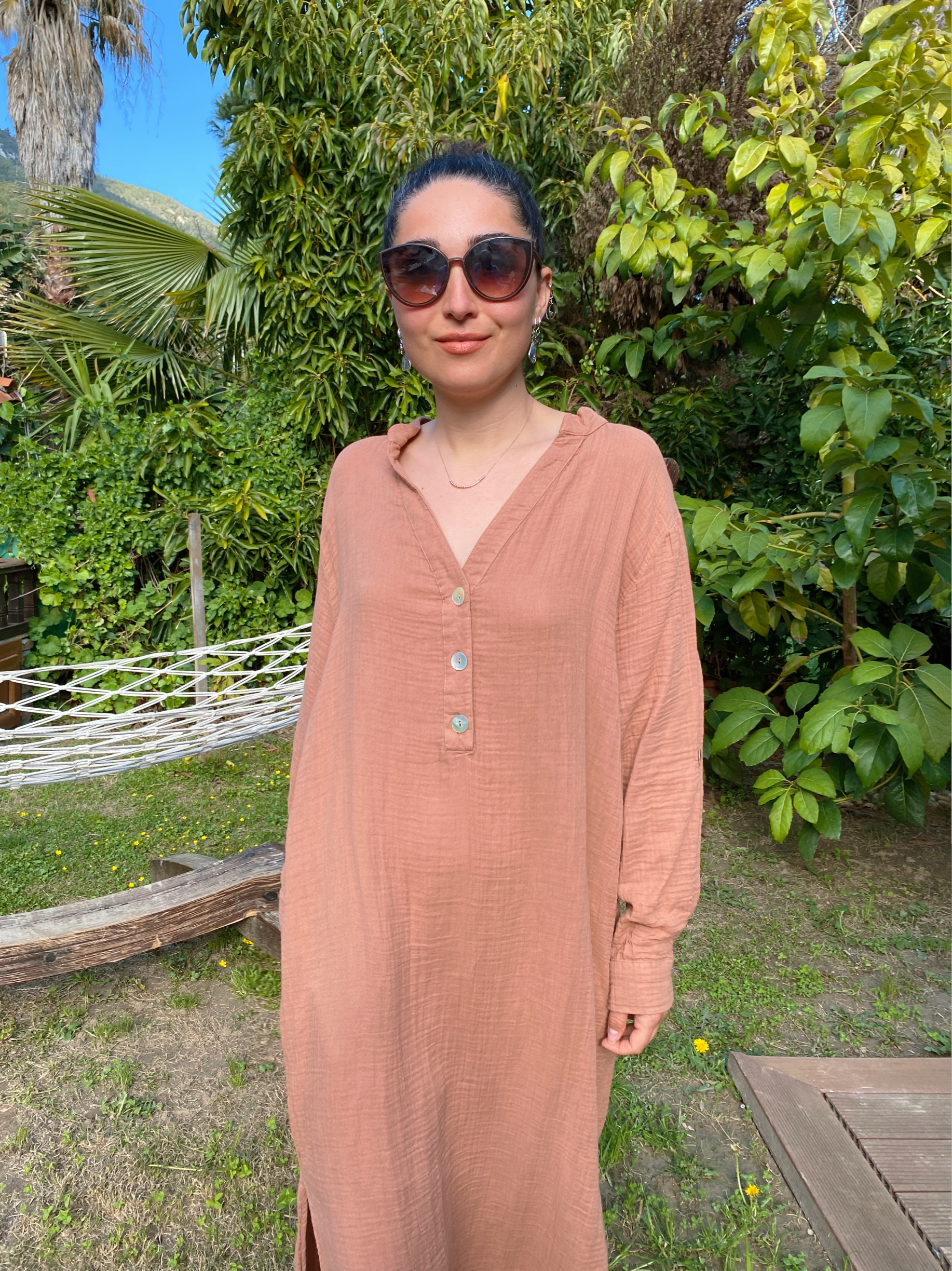 Visal Gömlek Elbise MOCHA