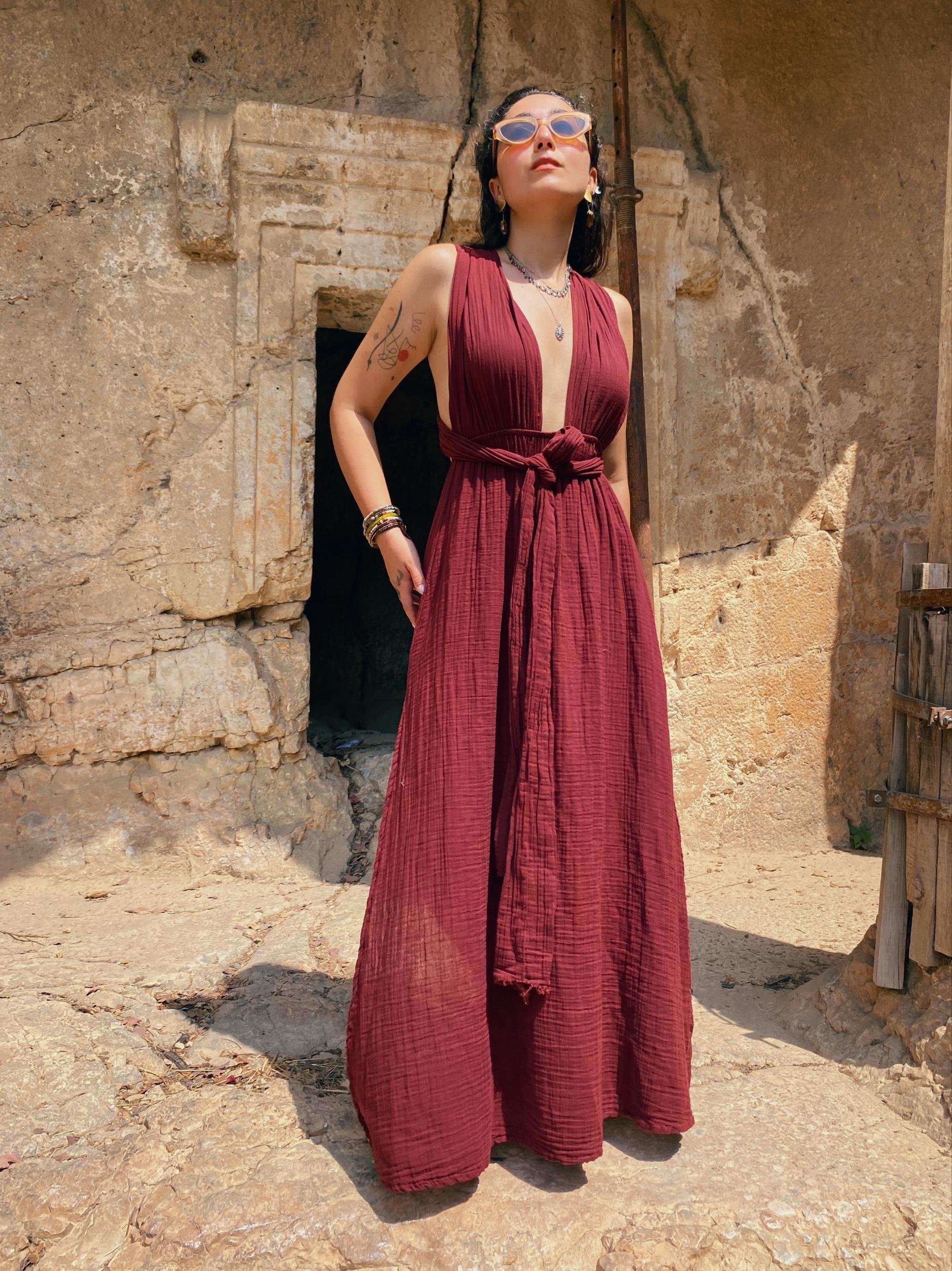 Winding Elbise RUBY WİND WİNE