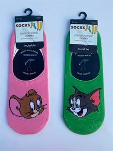 2'li Unisex Babet Çorap TOM VE JERRY