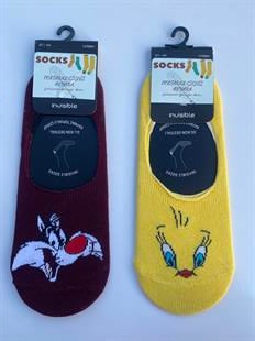 2'li Unisex Babet Çorap TWEETY VE SLYVESTER