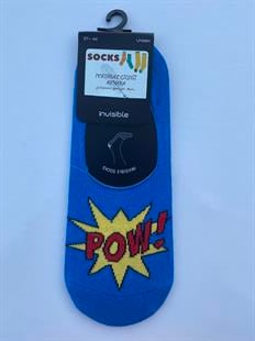 Unisex Babet Çorap POW YAZILI