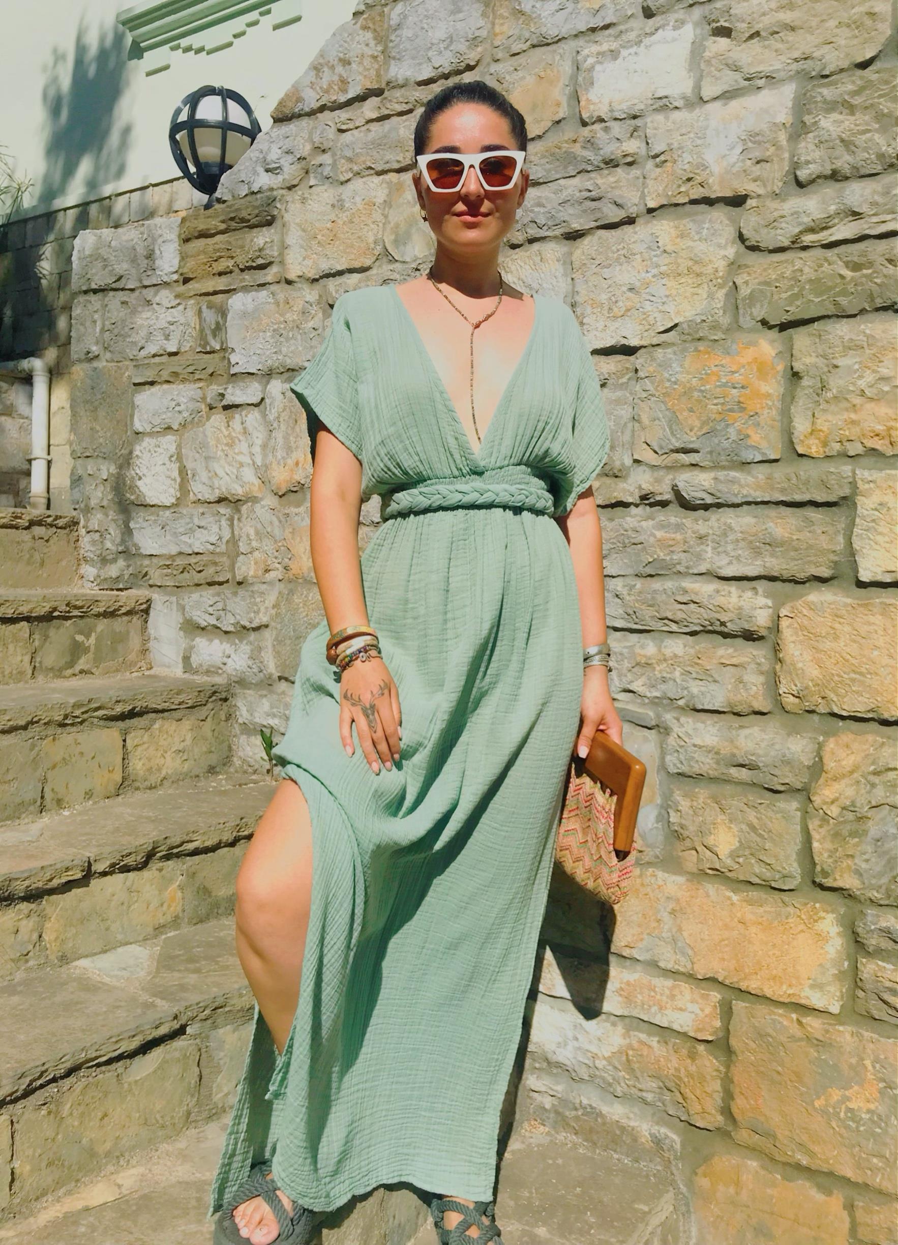 Ardıç Elbise MİNT GREEN