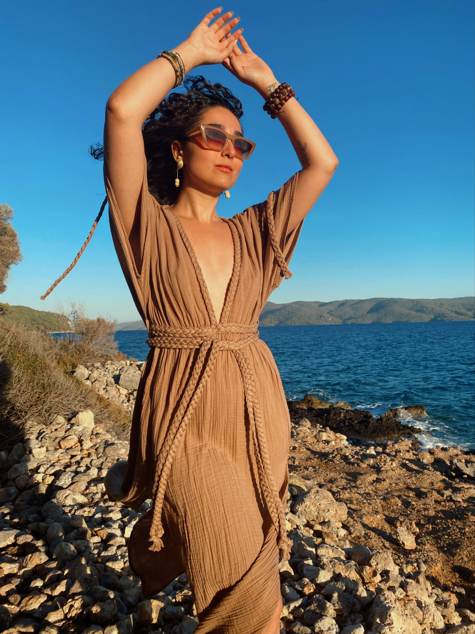 Begonvil Elbise-PRALİNE