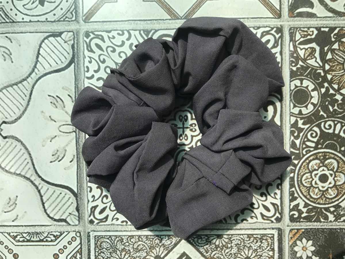 Büyük Boy Scrunchie Toka Antrasit