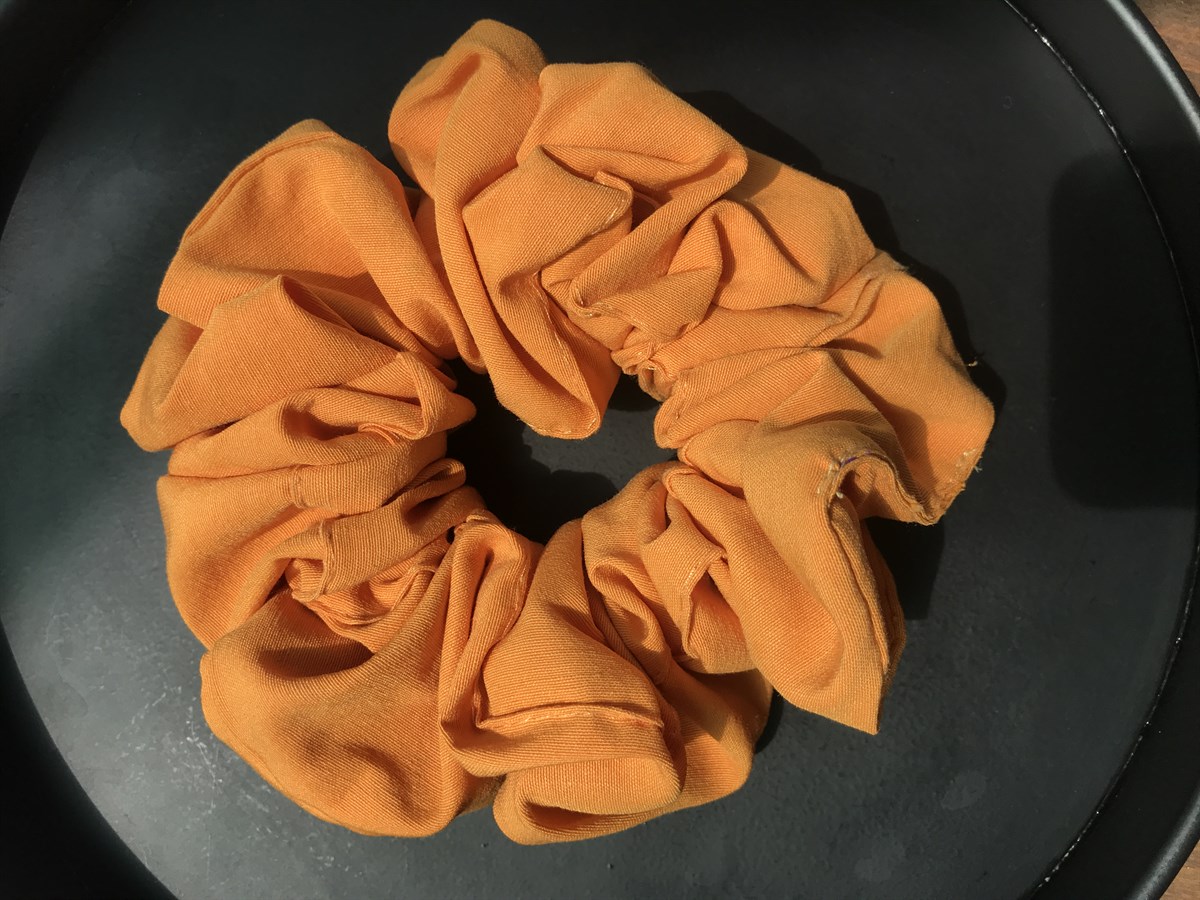 Büyük Boy Scrunchie Toka Turuncu
