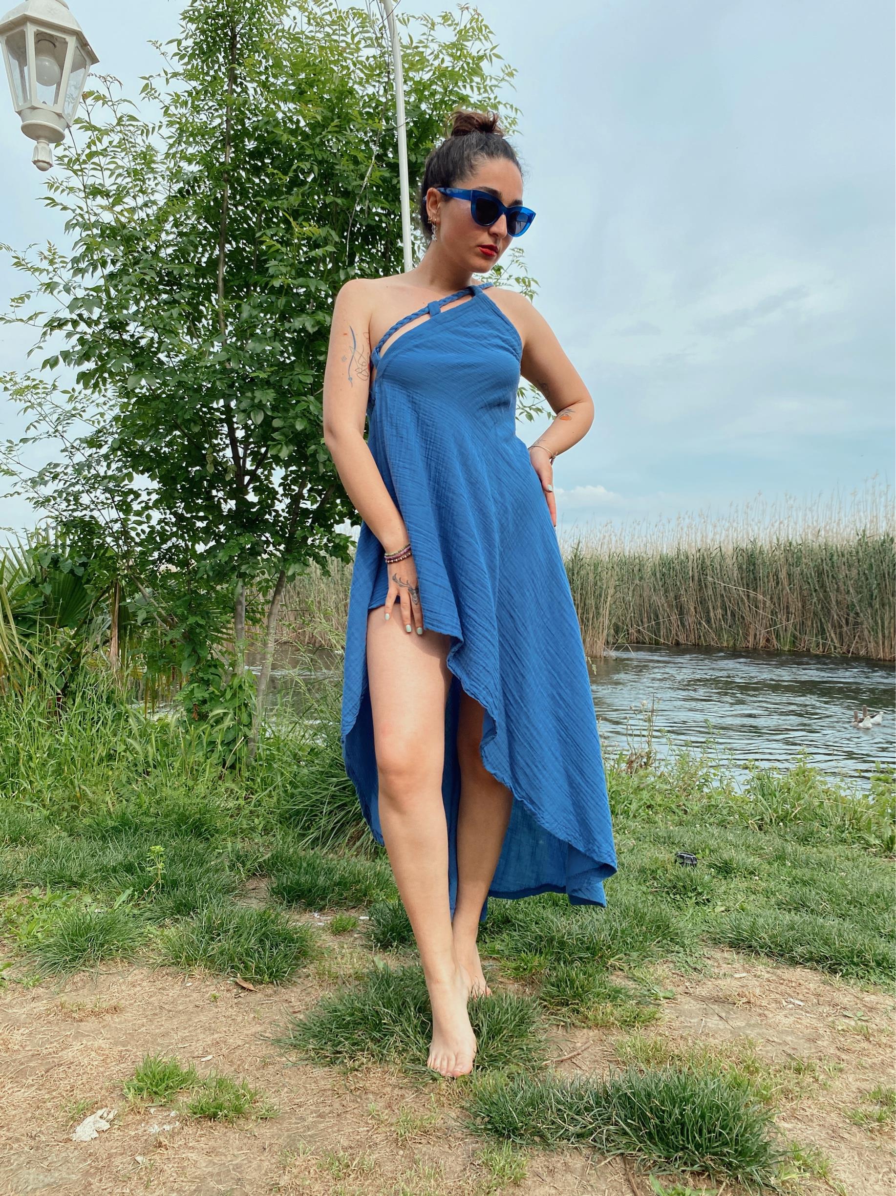 Cherry Elbise-MOONLİGHT BLUE