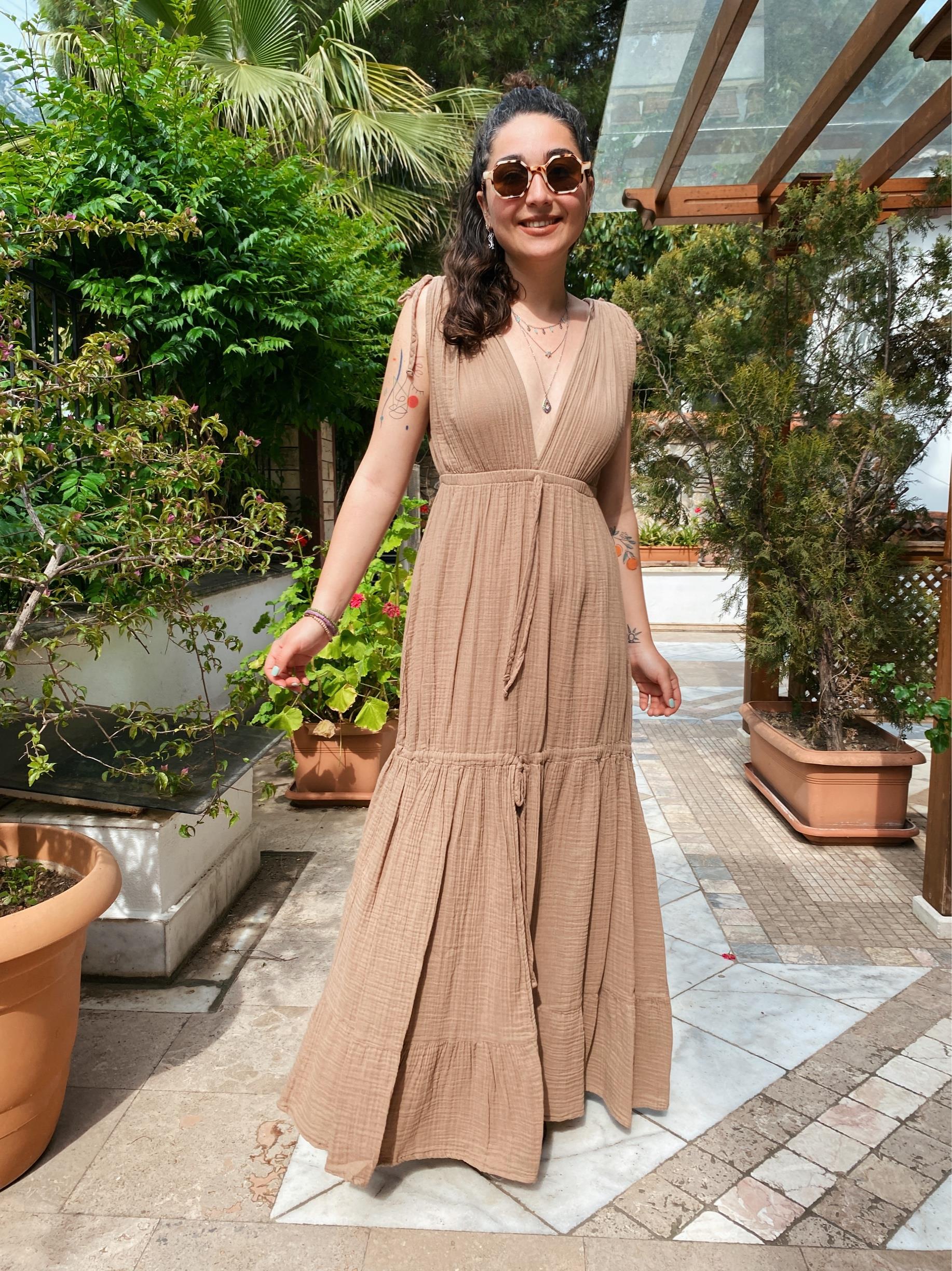 Estella Elbise-PRALİNE