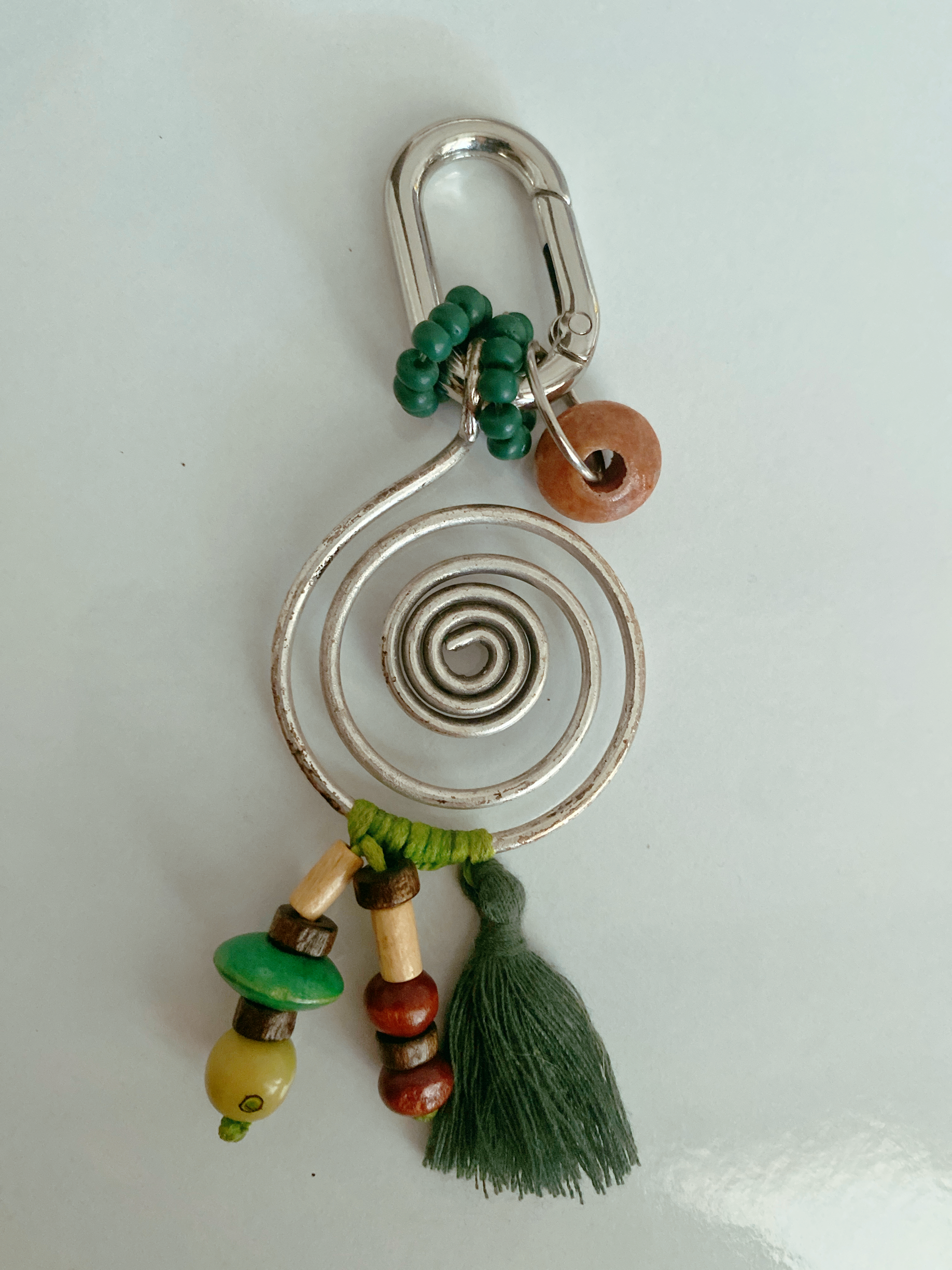 GÜMÜŞ KLİPSLİ ÇOKLU ÇANTA CHARM'I 6