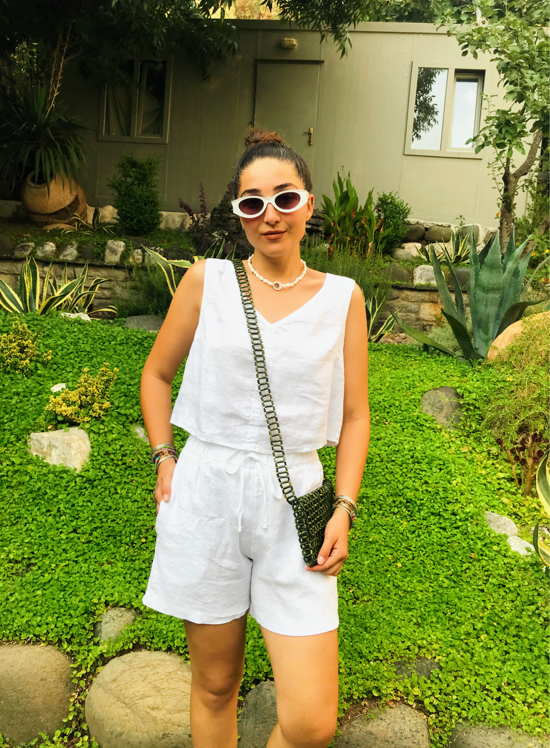 Kamelya Şort WHİTE