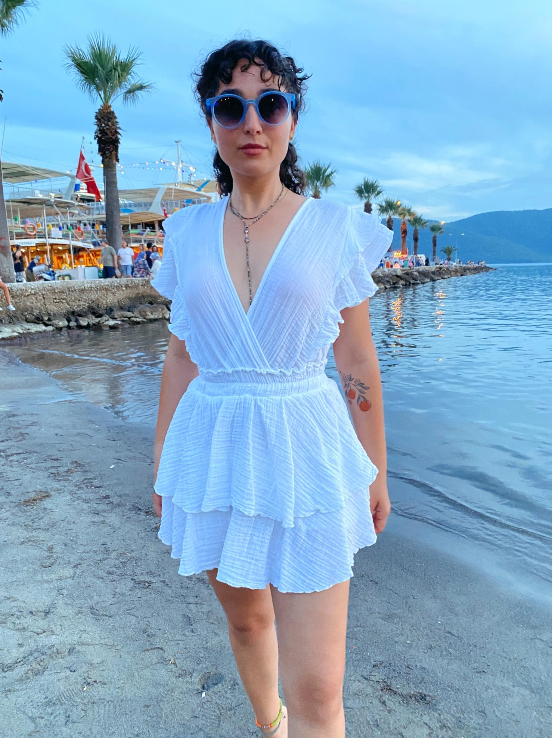 Kelebek Tulum WHİTE