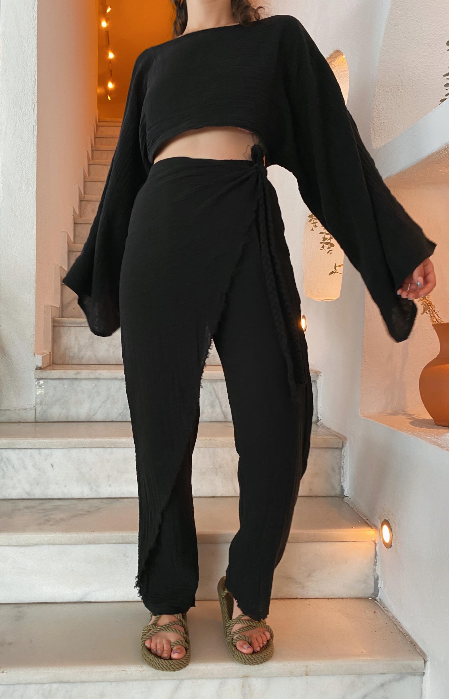 Lotus Pantolon-BLACK