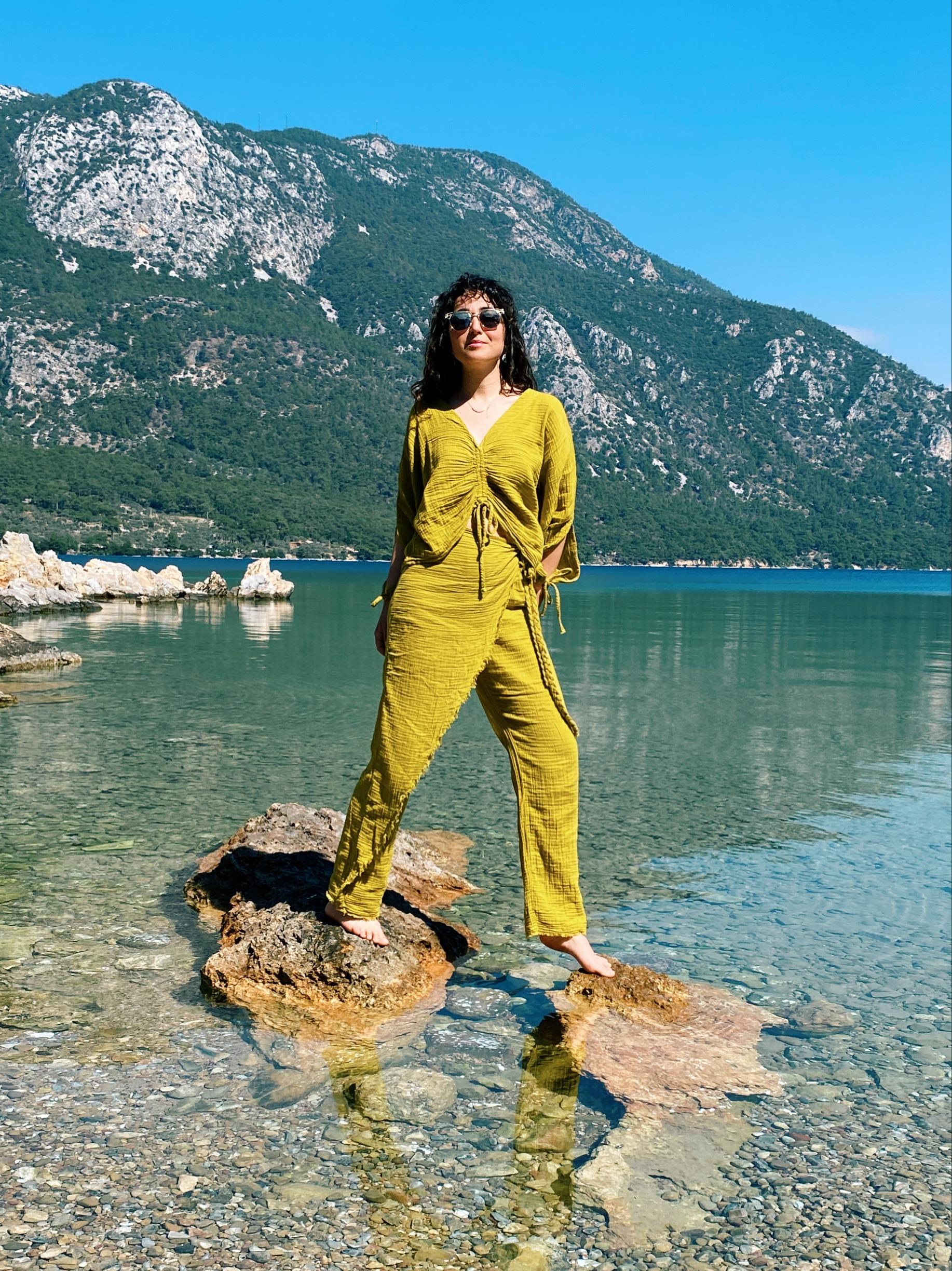 Lotus Pantolon-GOLDEN OLİVE