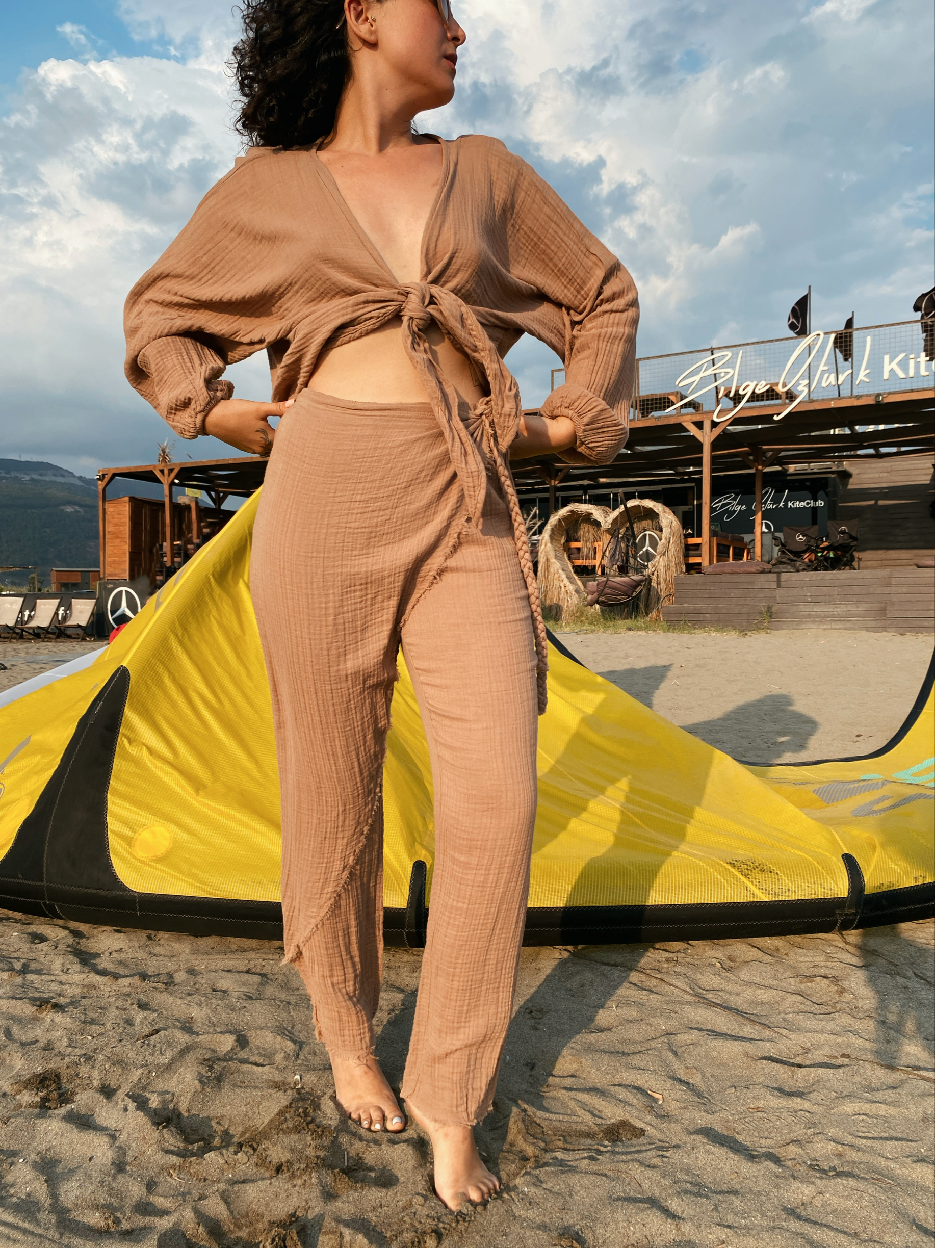 Lotus Pantolon-PRALİNE