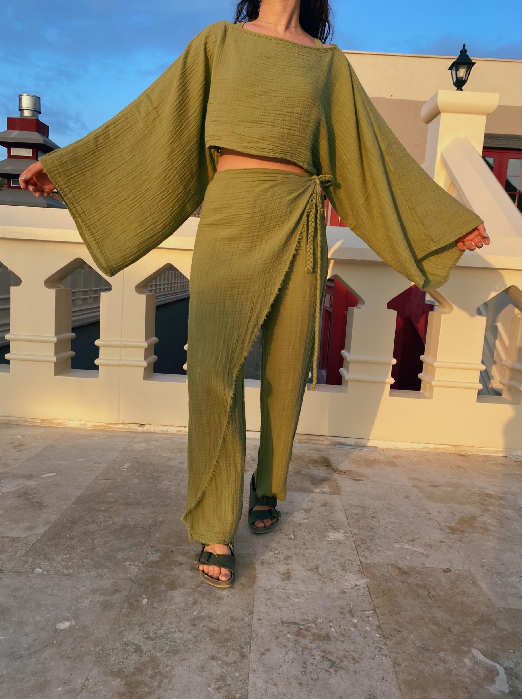 Lotus Pantolon-SAGE GREEN