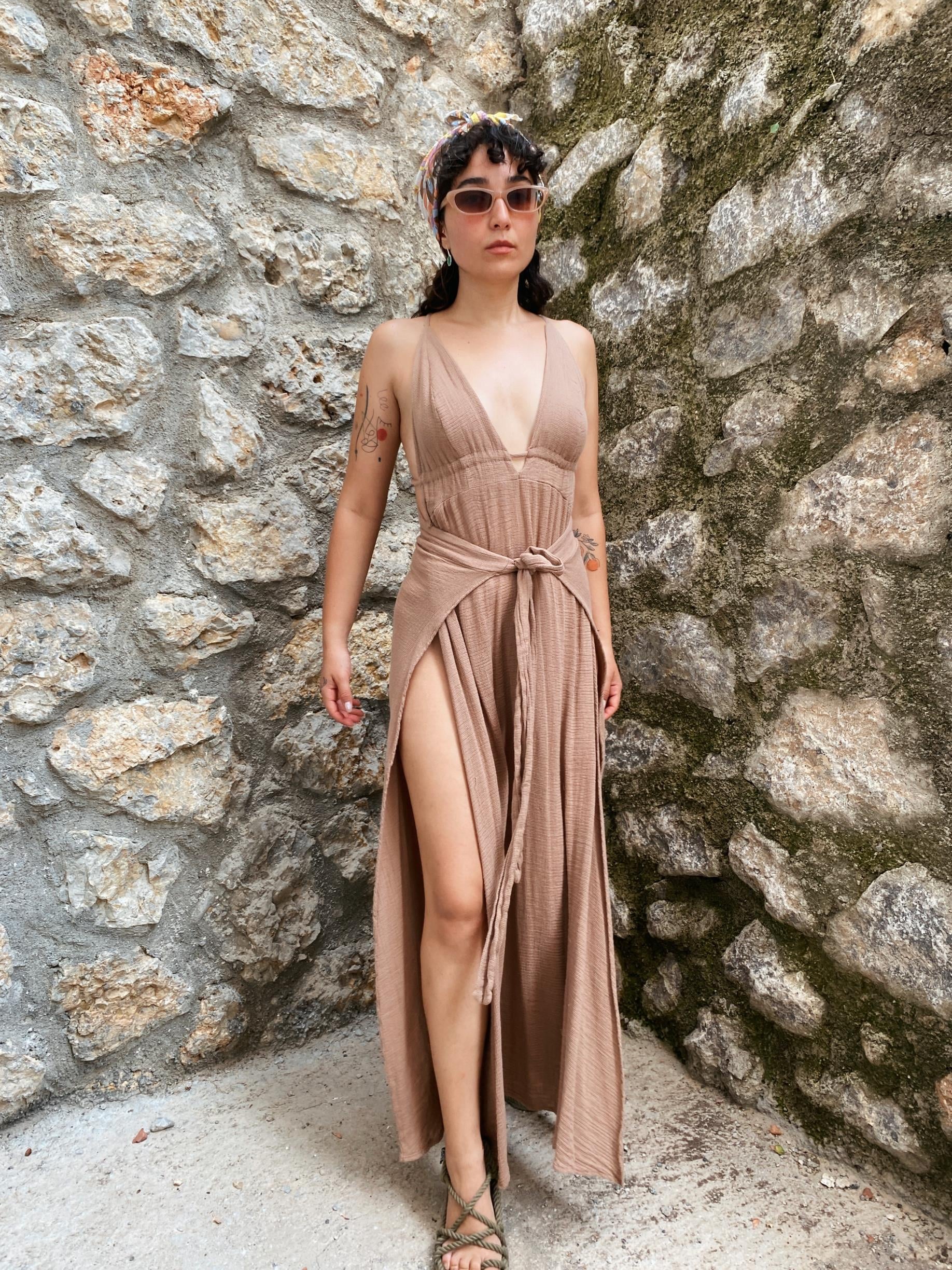 Luna Elbise-PRALİNE