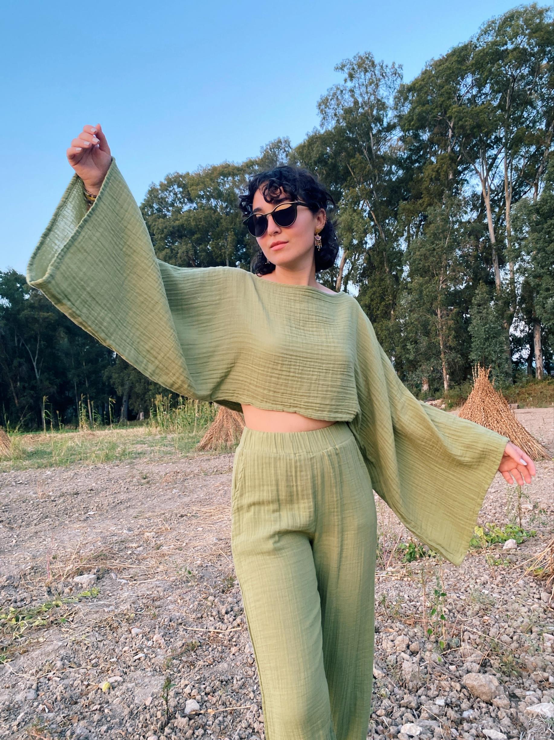 Margarit Pantolon-SAGE GREEN