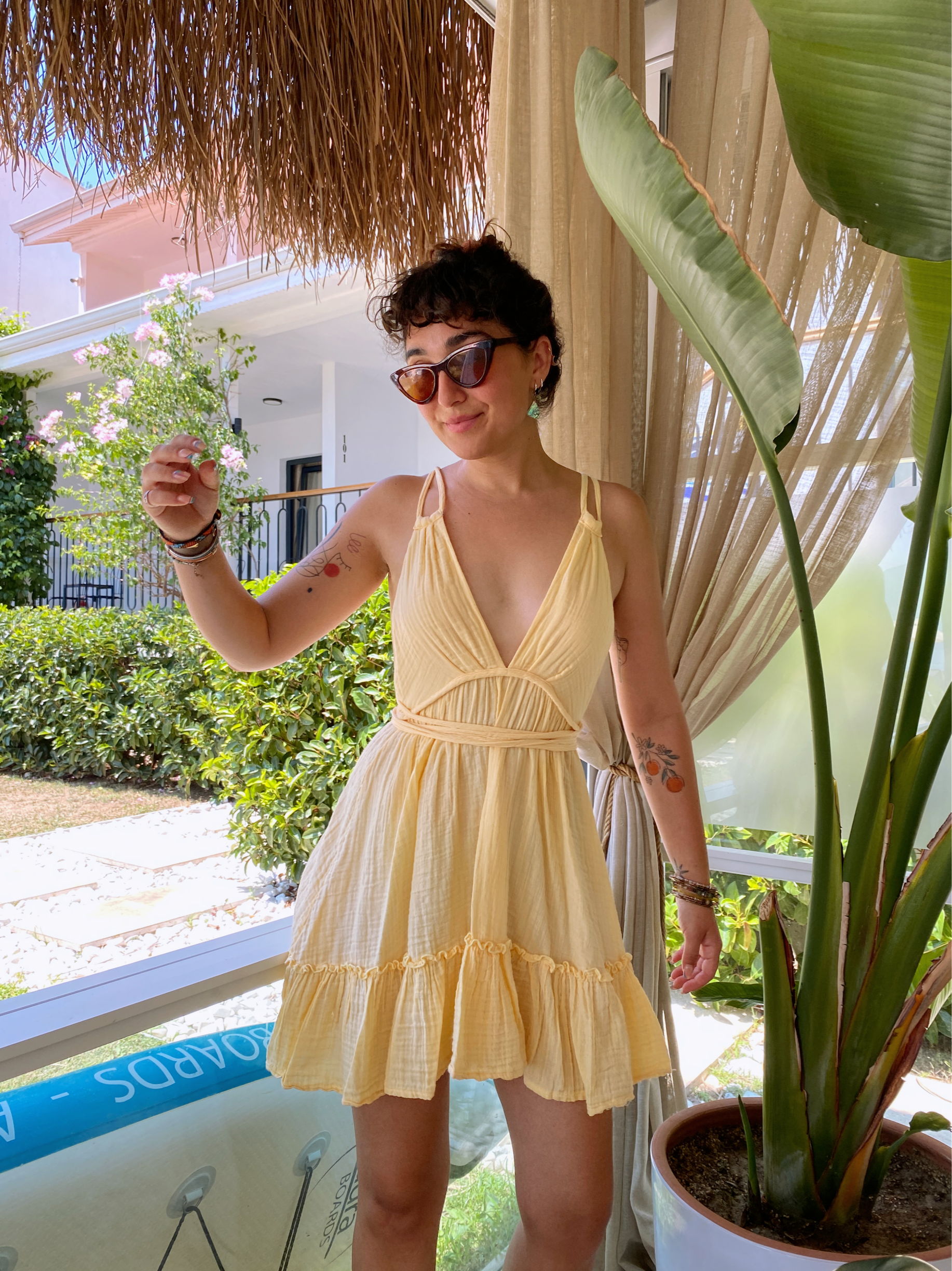 Mia Elbise-DOUBLE CREAM