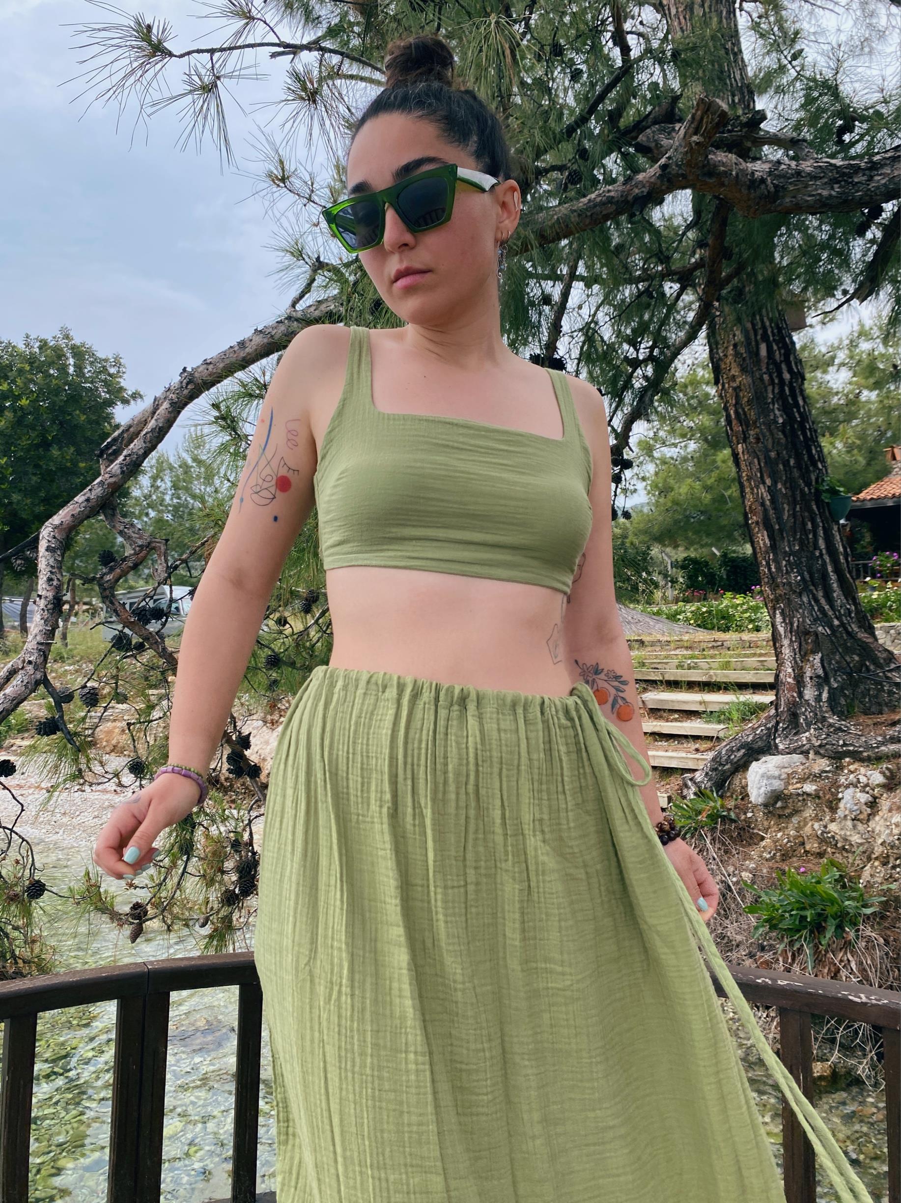 Monteri Büstiyer-SAGE GREEN