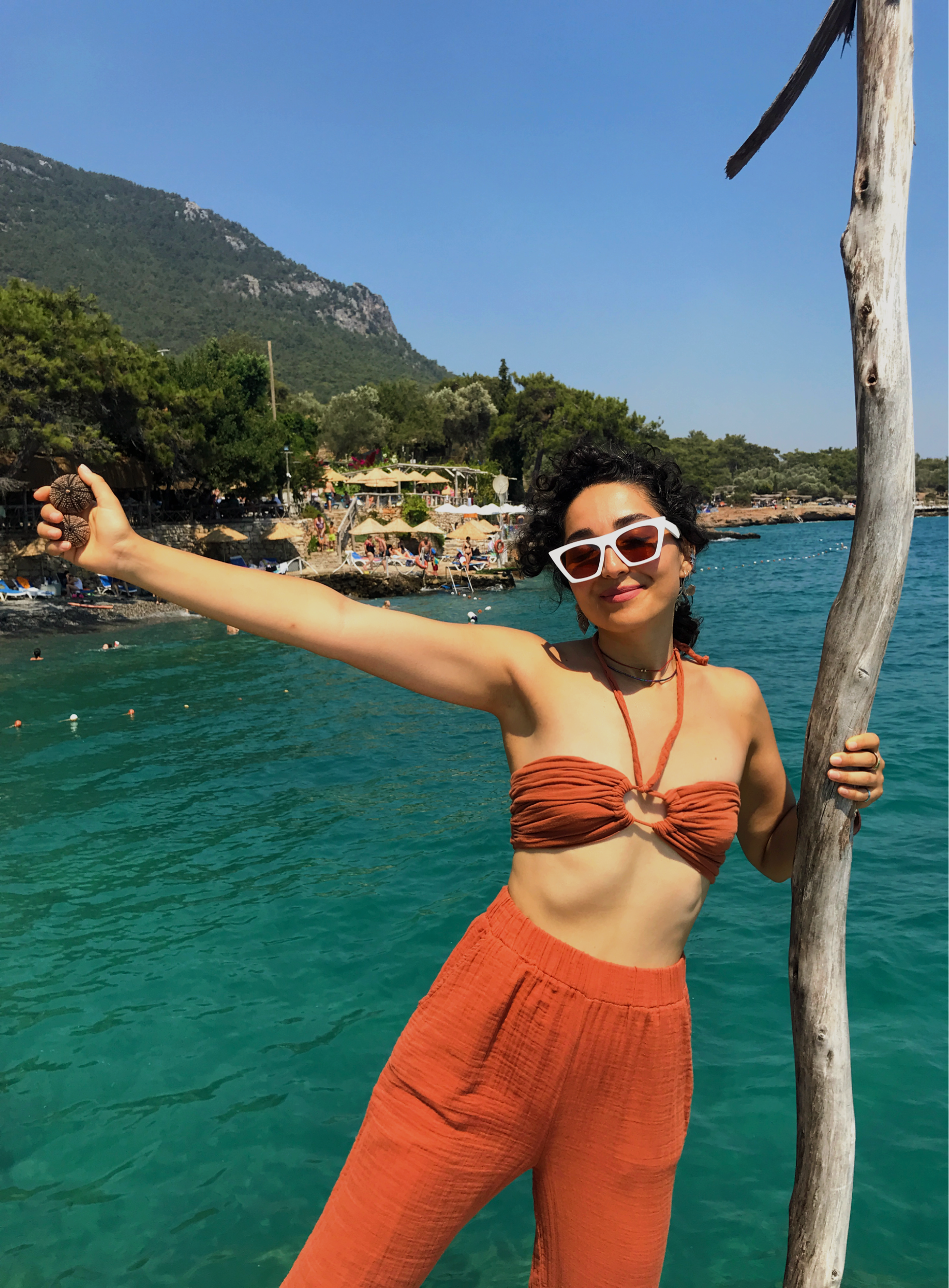 Nandina Crop Top-TERRACOTTA