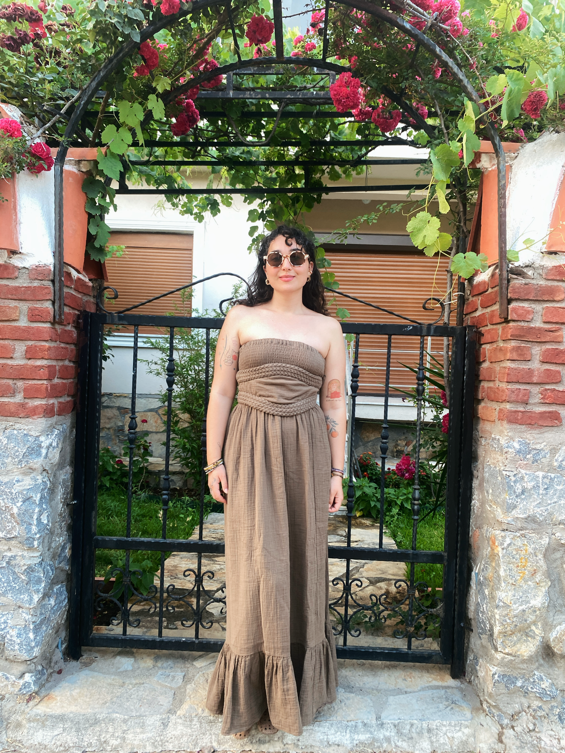 Nefha Elbise NEUTRAL BROWN