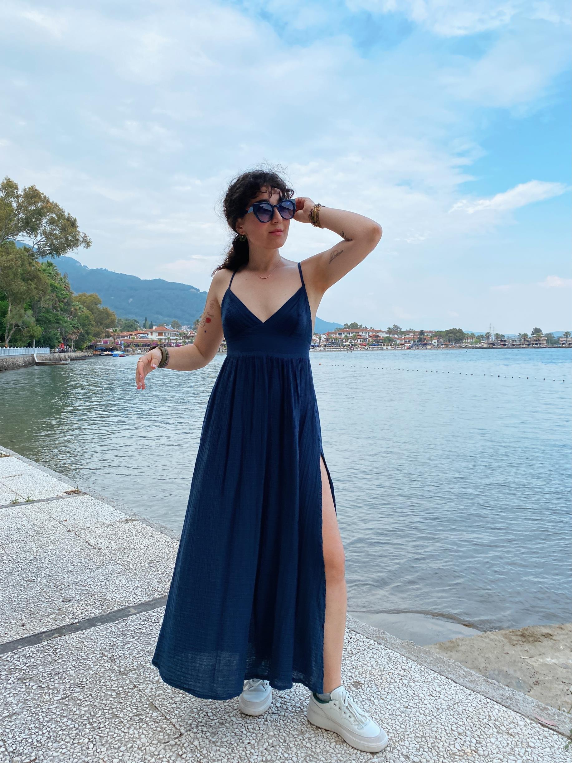 Nergis Elbise-MİDNİGHT NAVY