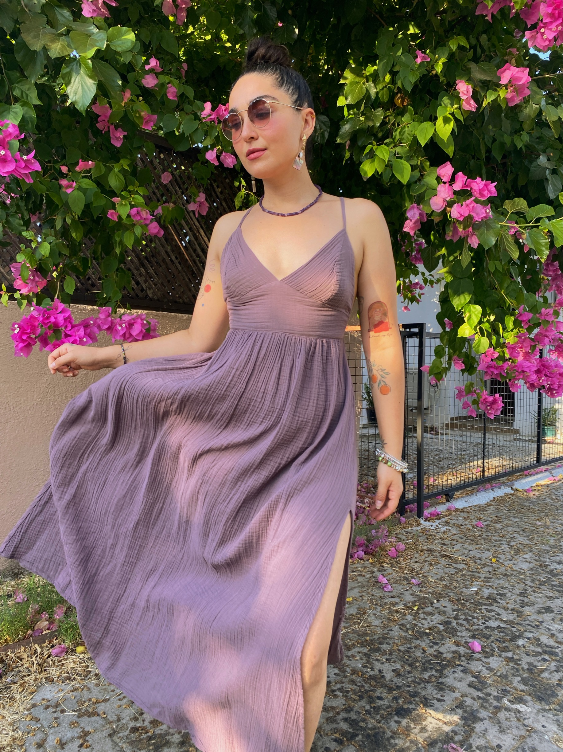 Nergis Elbise-TWİLİGHT MOUVE