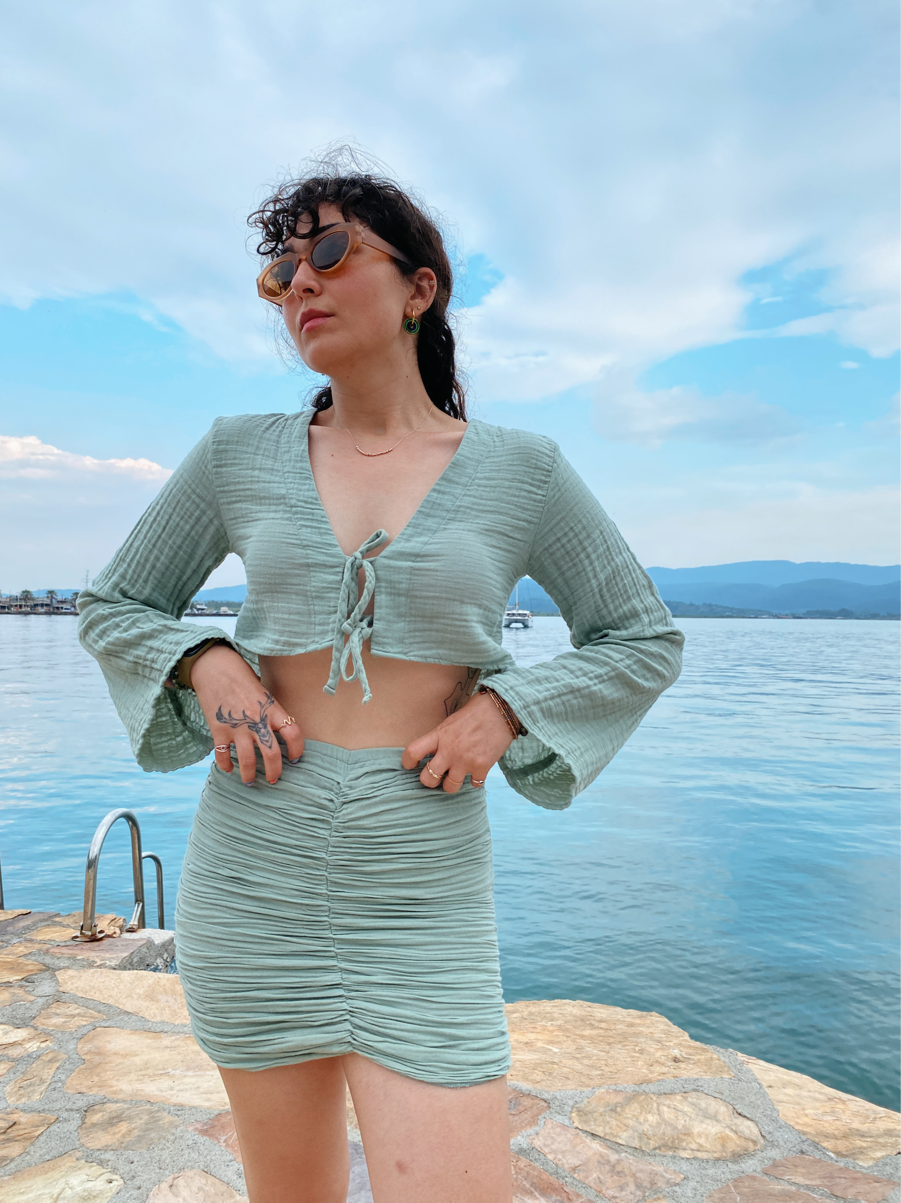 Nina Bluz MİNT GREEN