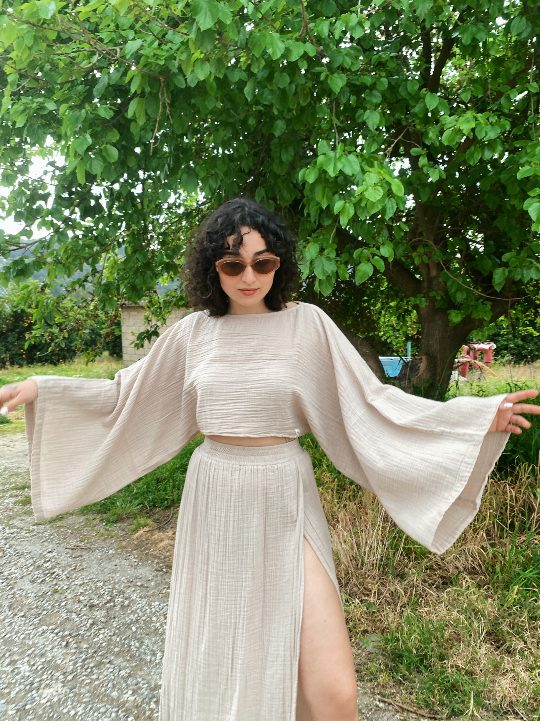 Pendula Crop Bluz-STONE