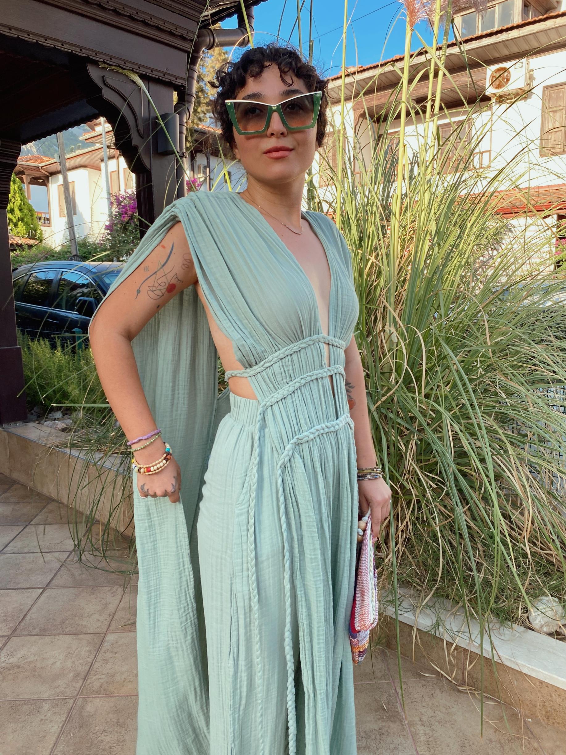 Romy Kaftan MİNT GREEN