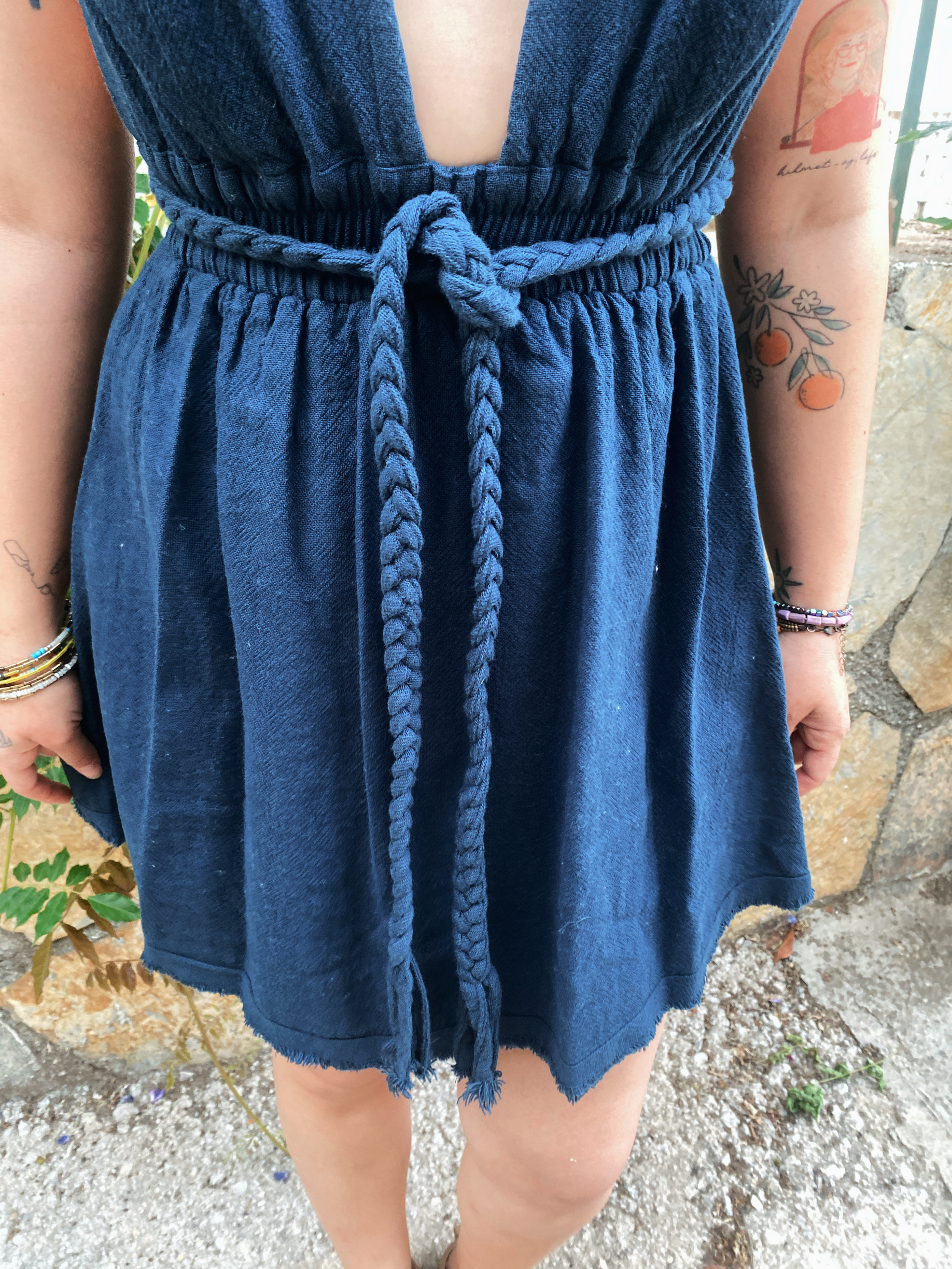 Salkım Elbise MİDNİGHT NAVY