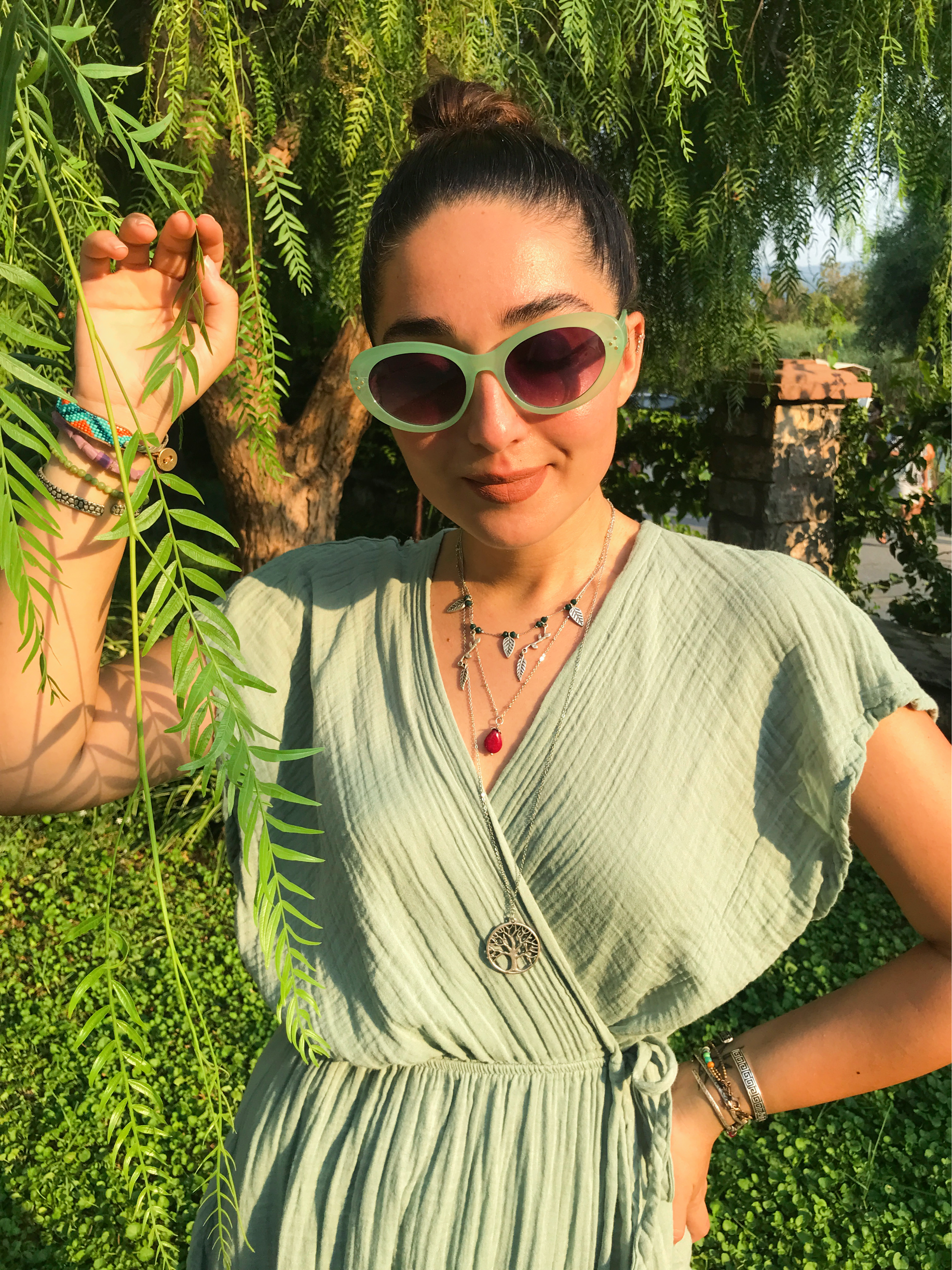 Samyeli Elbise-MİNT GREEN