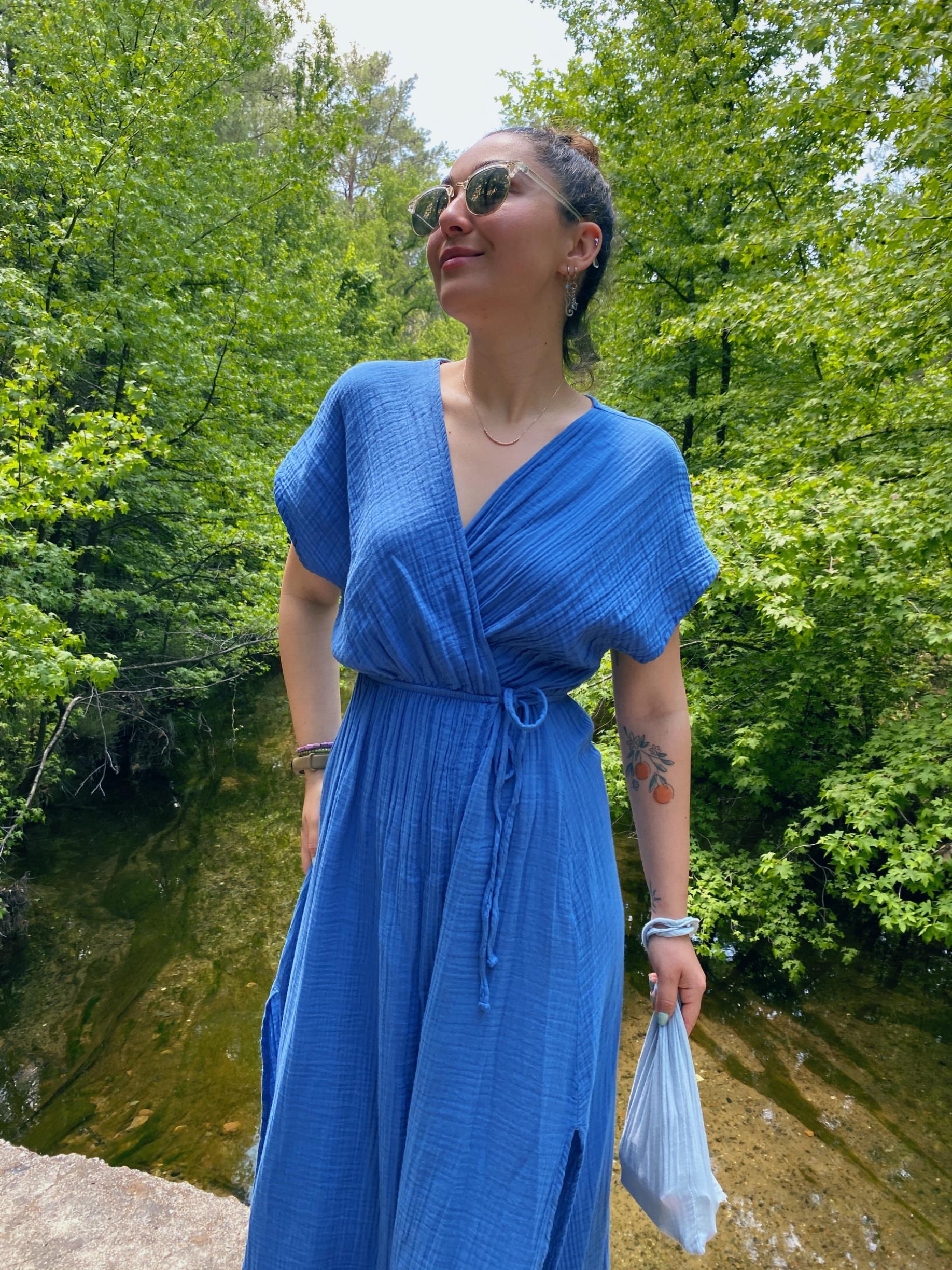 Samyeli Elbise-MOONLİGHT BLUE