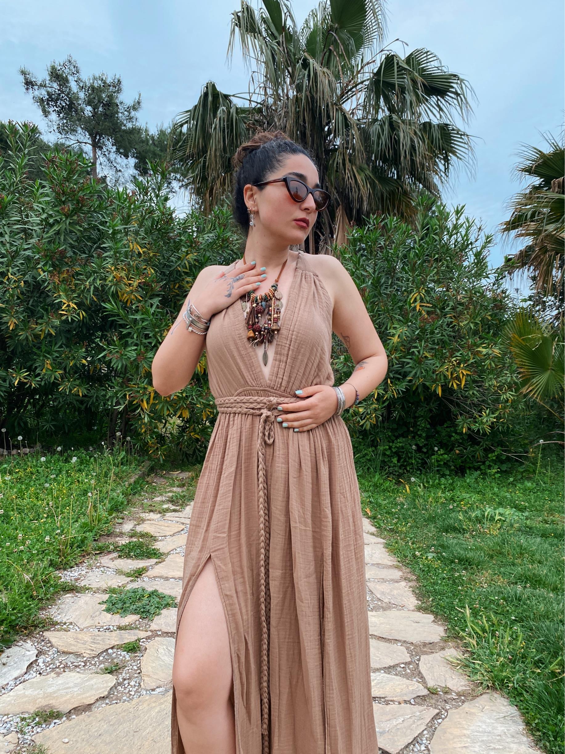 Sarmaşık Elbise-PRALİNE