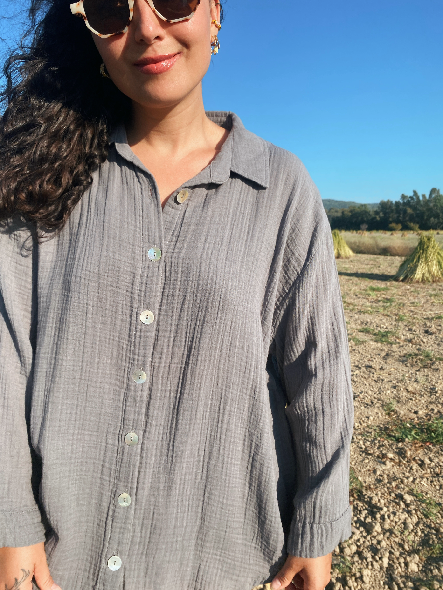 Sedef Gömlek DARK GREY