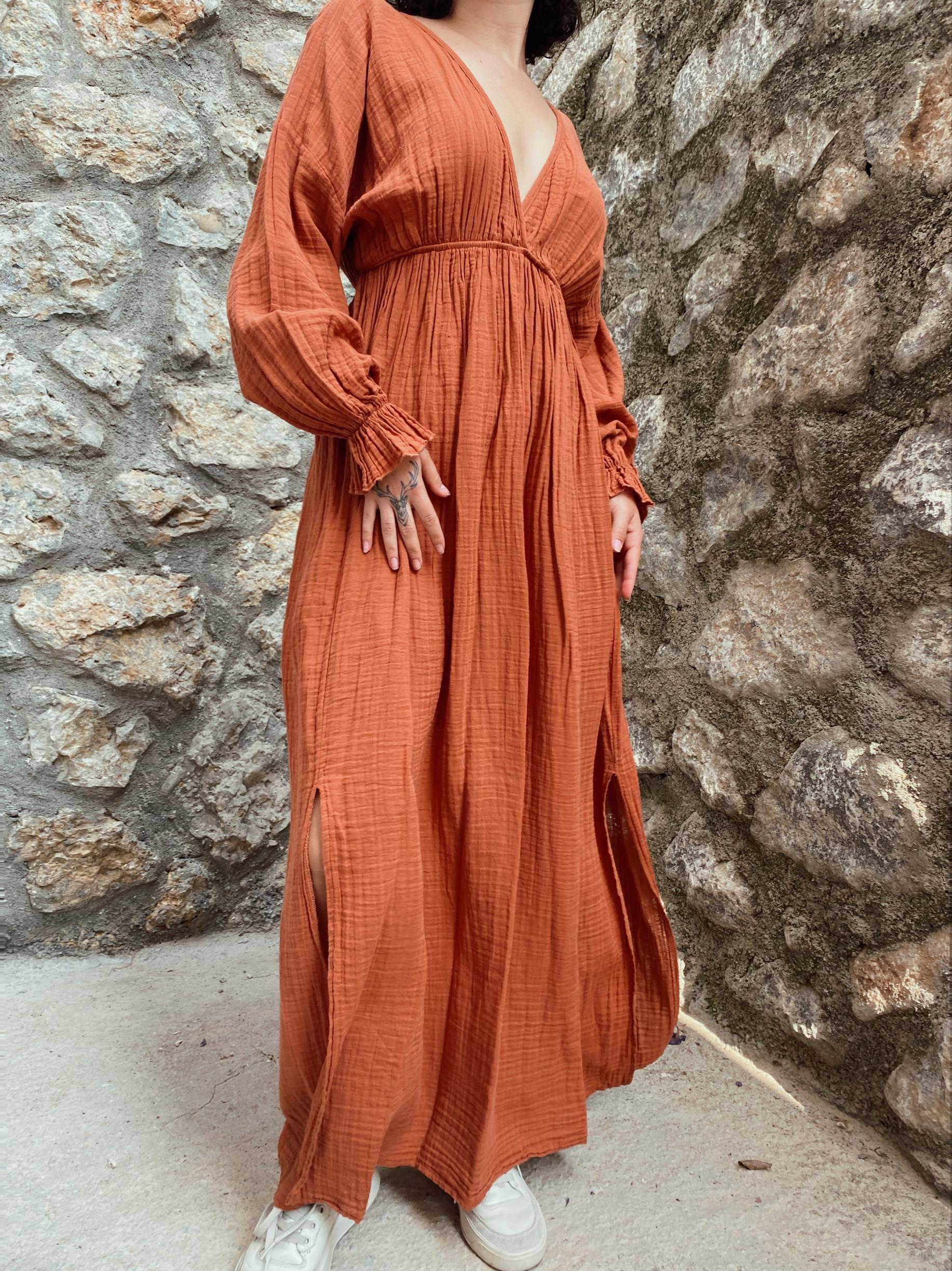 Sedir Elbise-TERRACOTTA