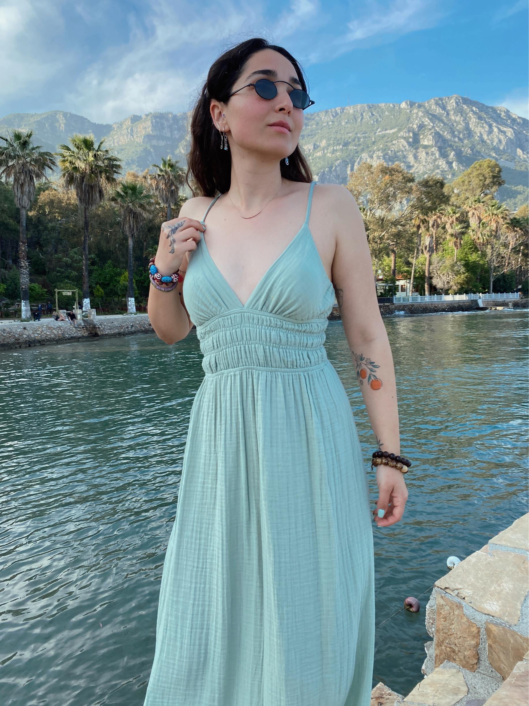 Söğüt Elbise-MİNT GREEN