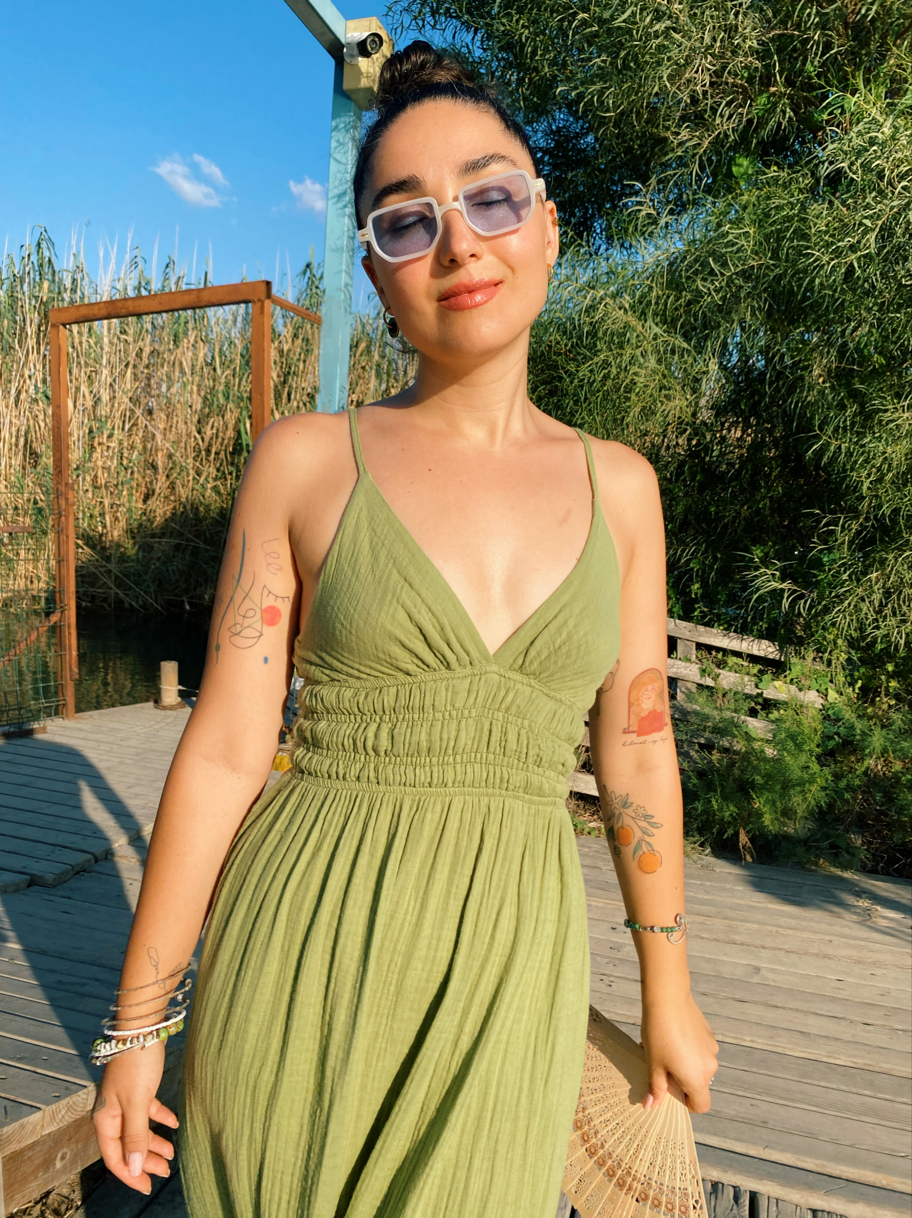 Söğüt Elbise-SAGE GREEN