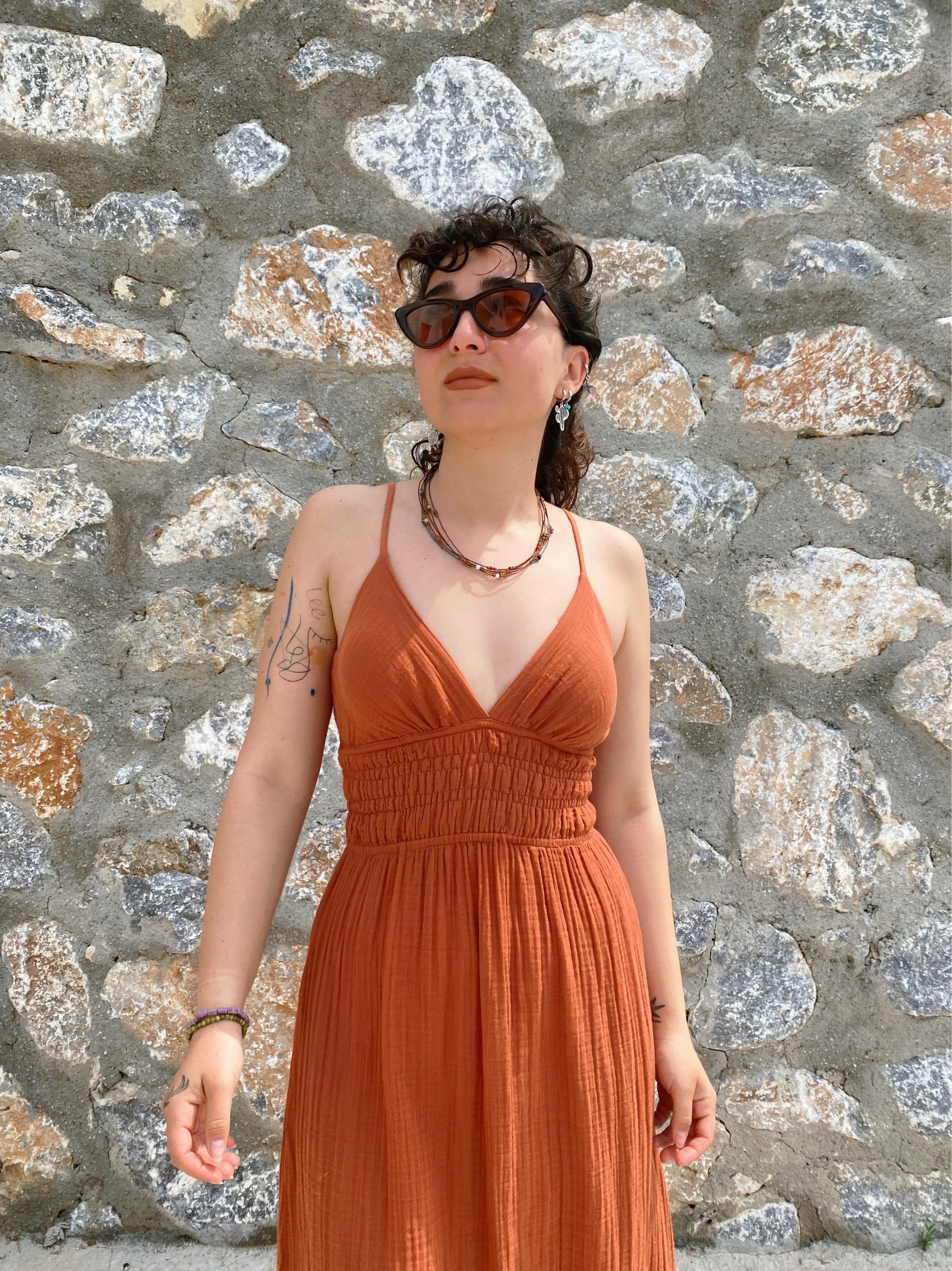 Söğüt Elbise-TERRACOTTA