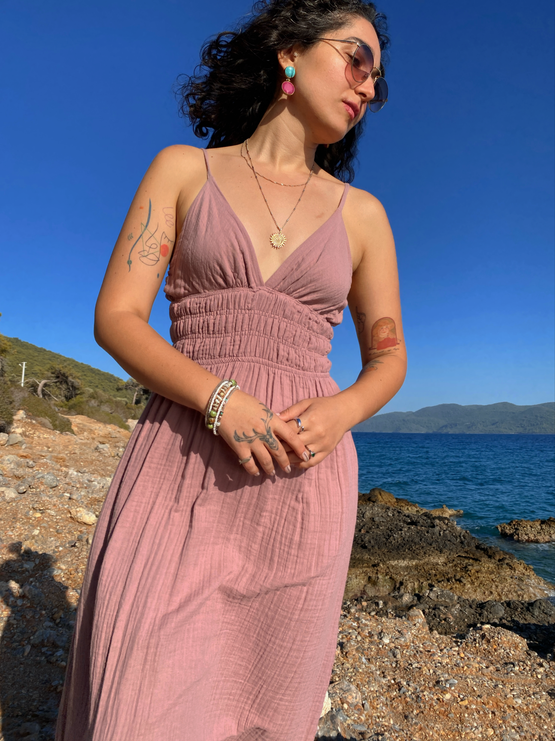 Söğüt Elbise-WOOD ROSE
