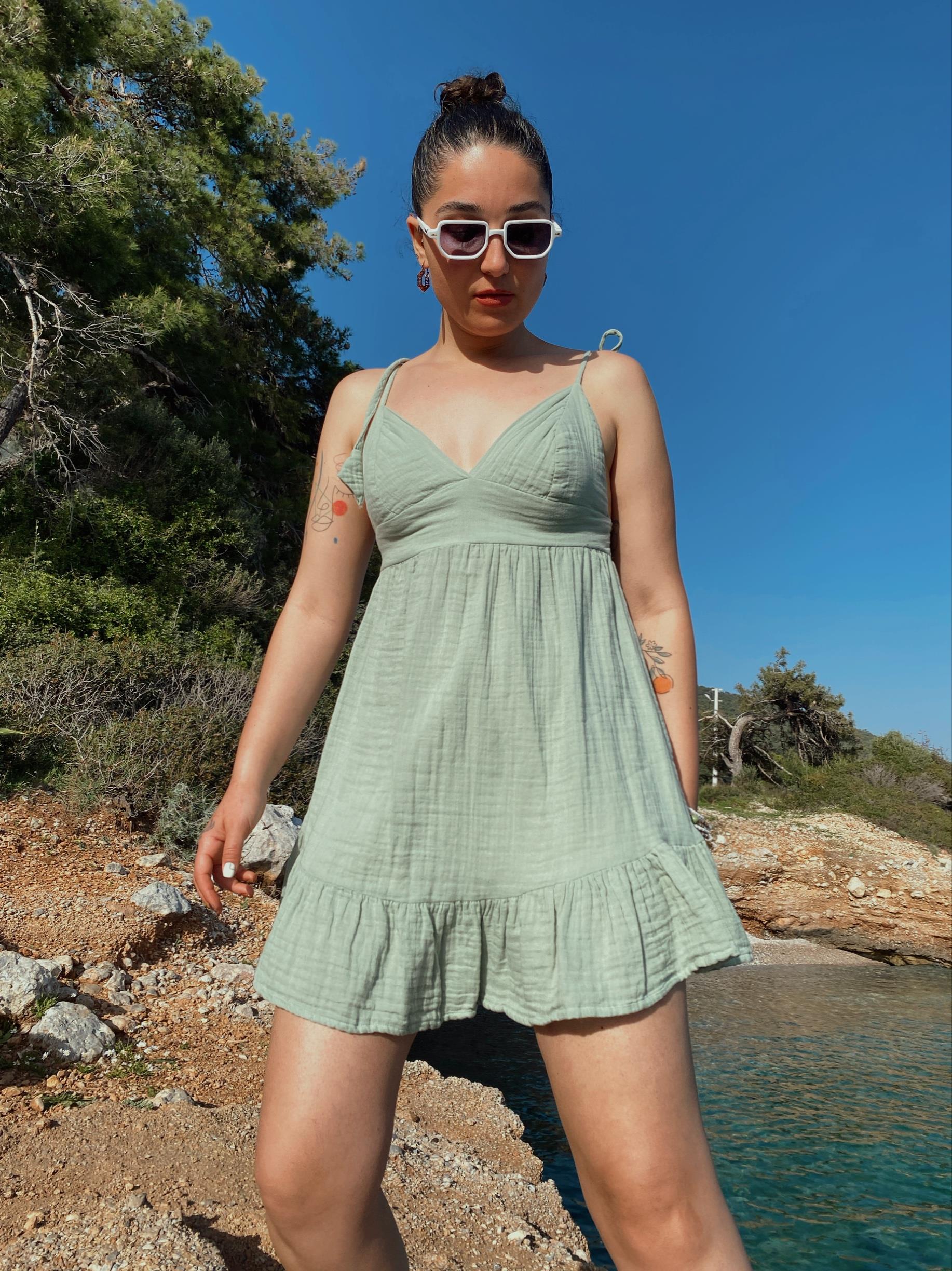 Thea Elbise MİNT GREEN