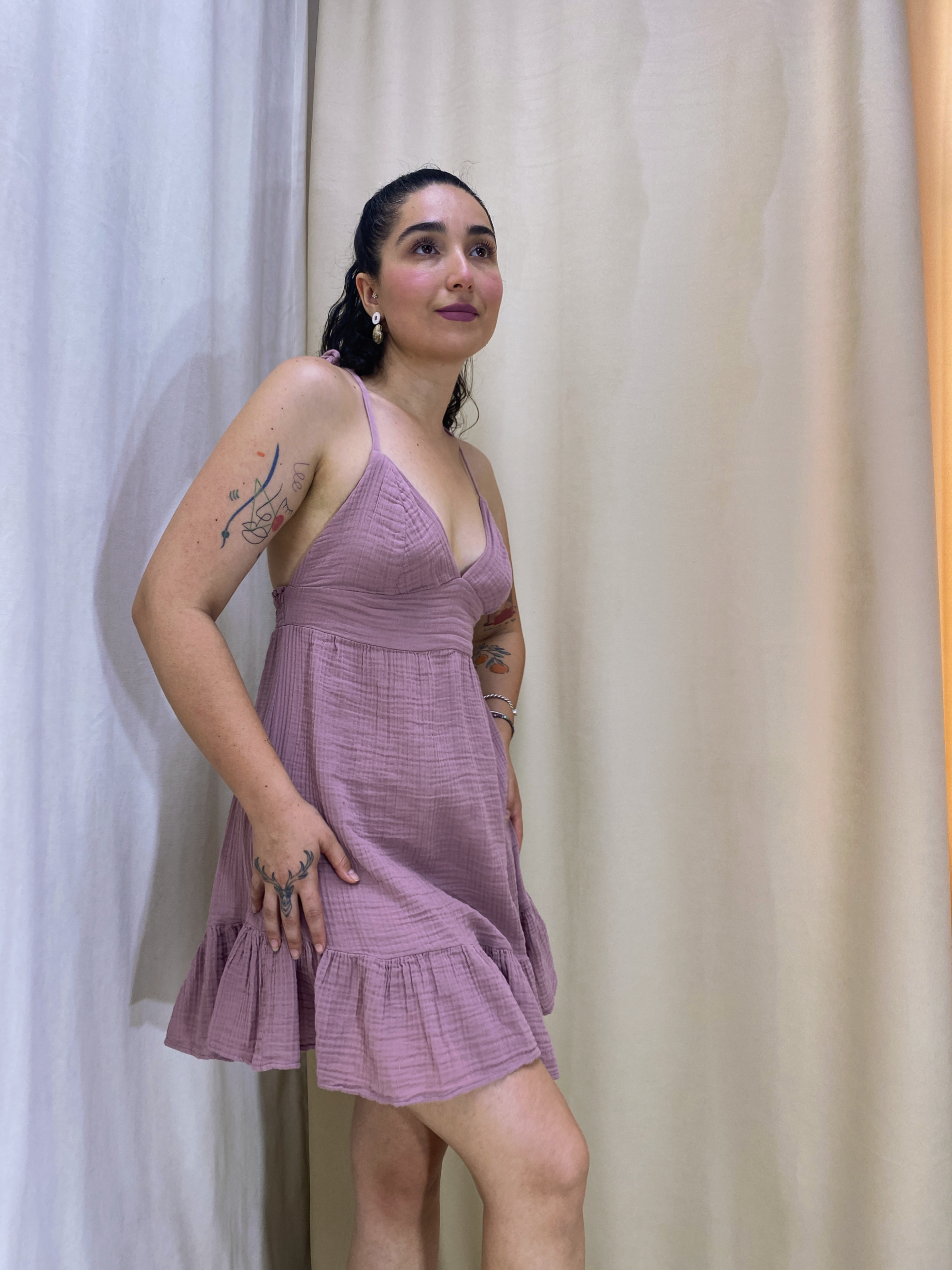 Thea Elbise WOOD ROSE