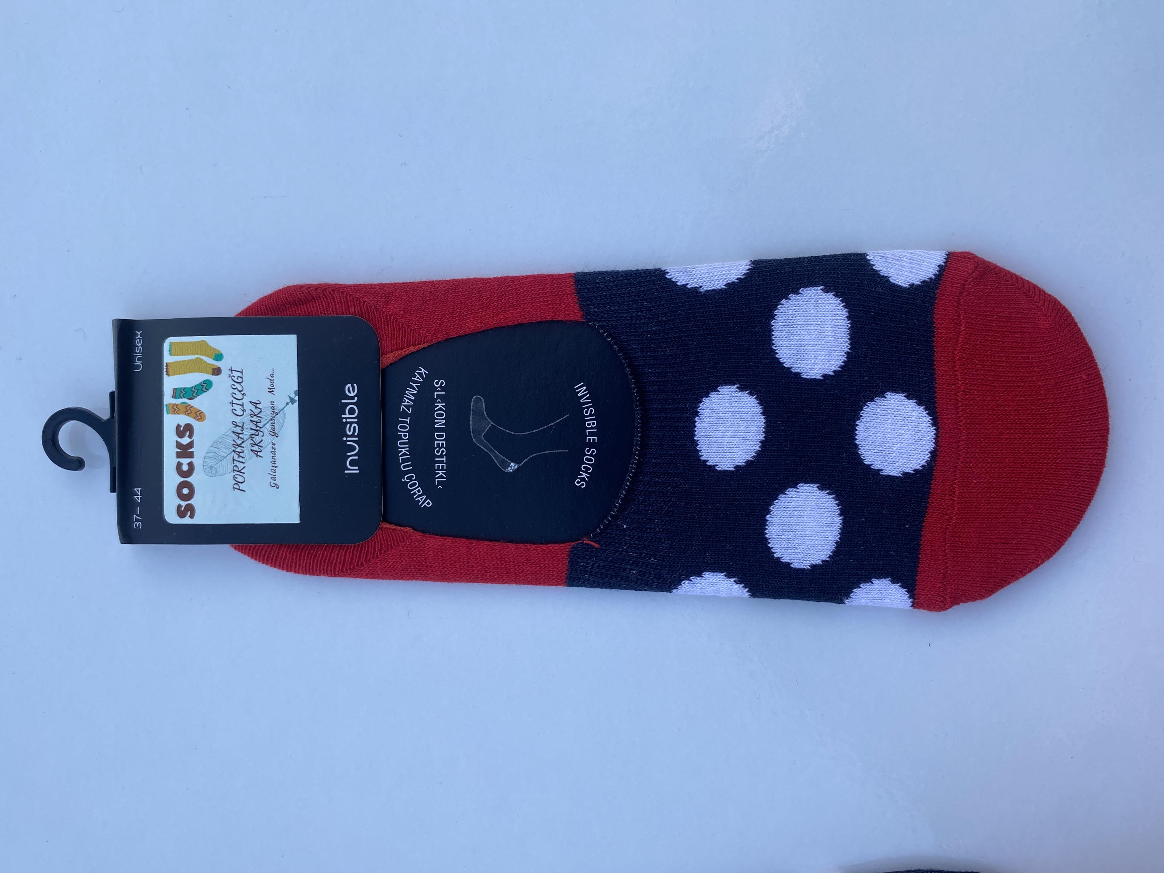 Unisex Babet Çorap PUANTİYELİ